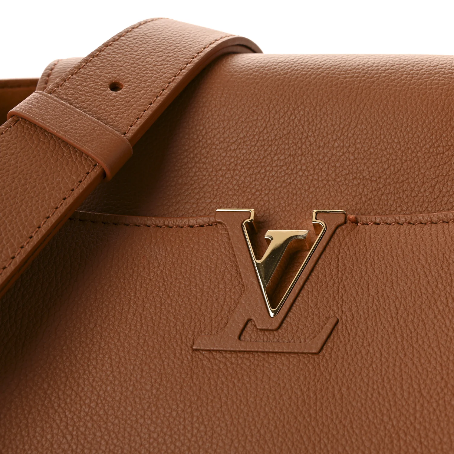Smooth Grained Calfskin Capucines GM Souple Cognac - Image 7