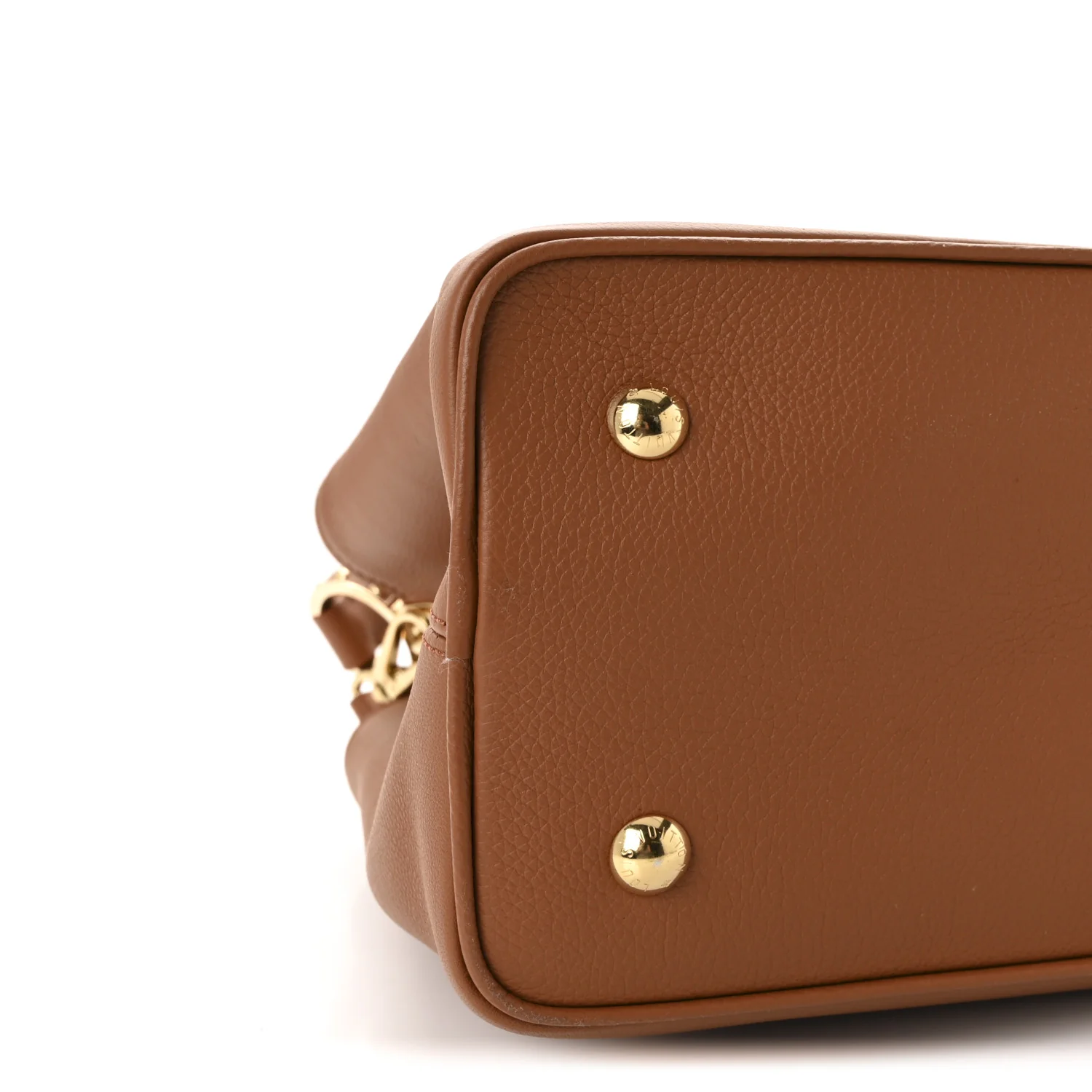 Smooth Grained Calfskin Capucines GM Souple Cognac - Image 8