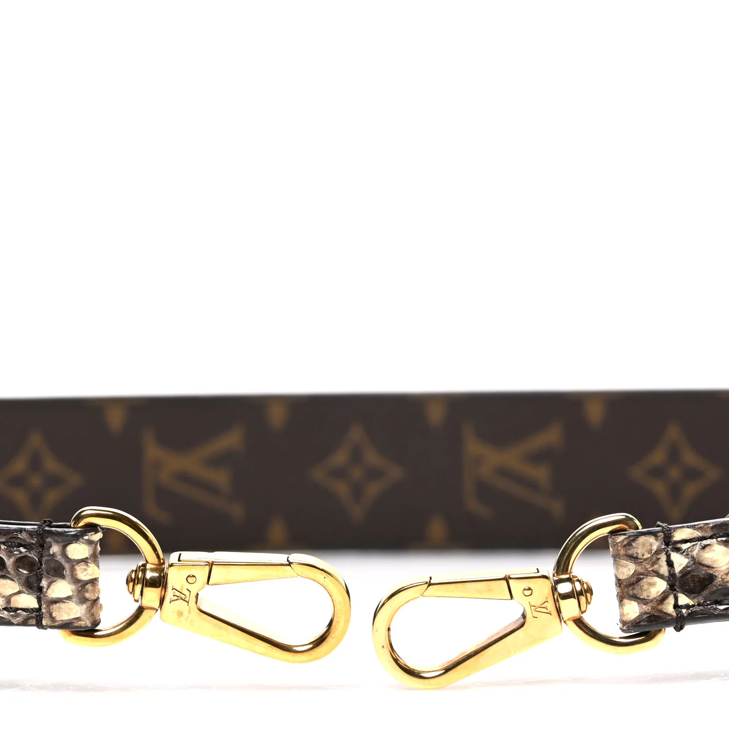Snakeskin Monogram Bandouliere Shoulder Strap - Image 3