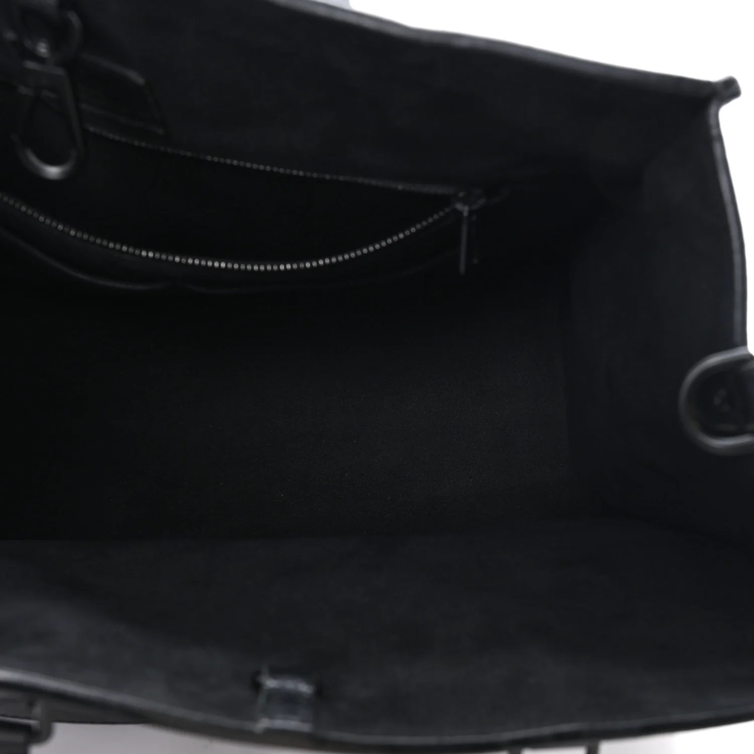 Soft Calfskin Lockme Tote MM Black - Image 5