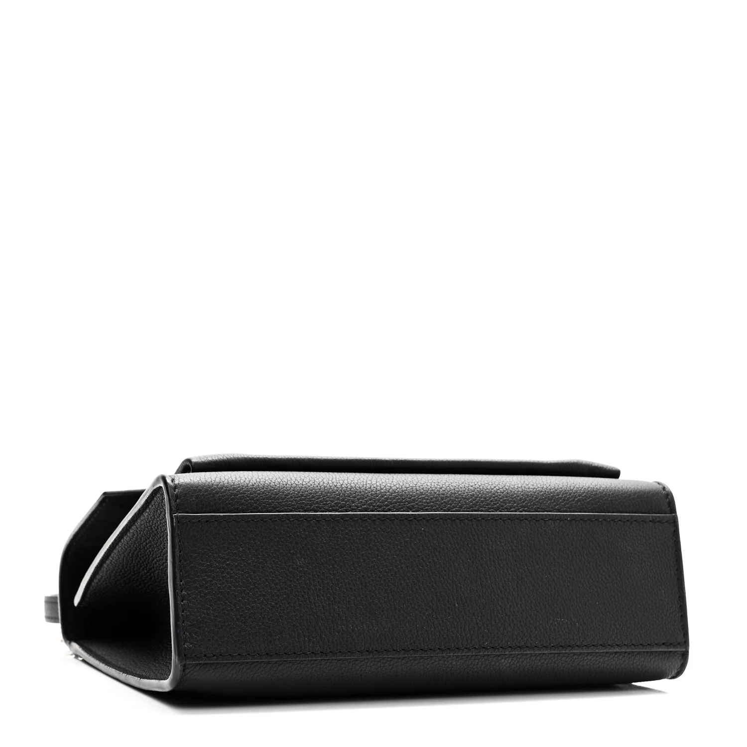Soft Calfskin My Lockme Chain Bag BB Black - Image 4