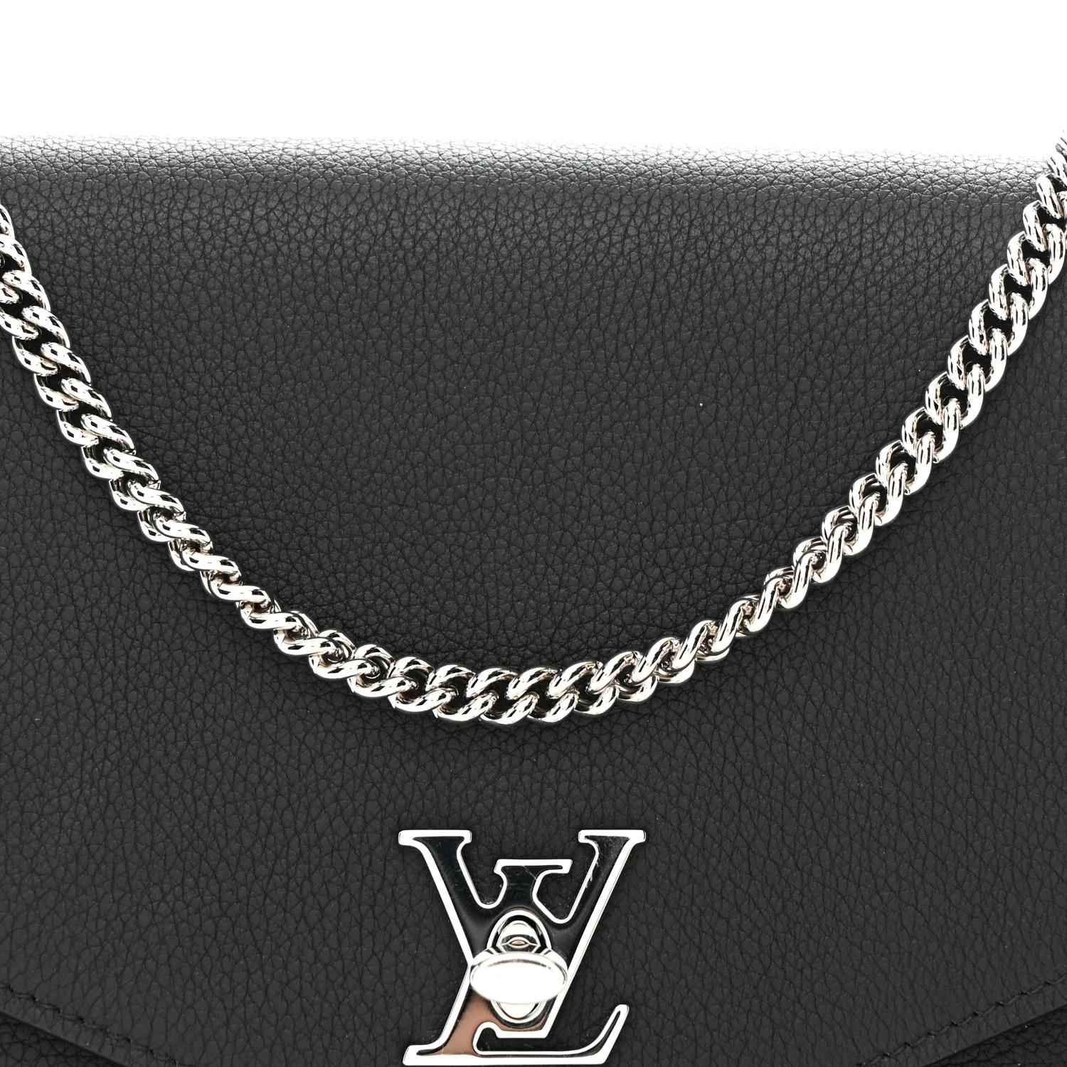 Soft Calfskin My Lockme Chain Pochette Black - Image 13