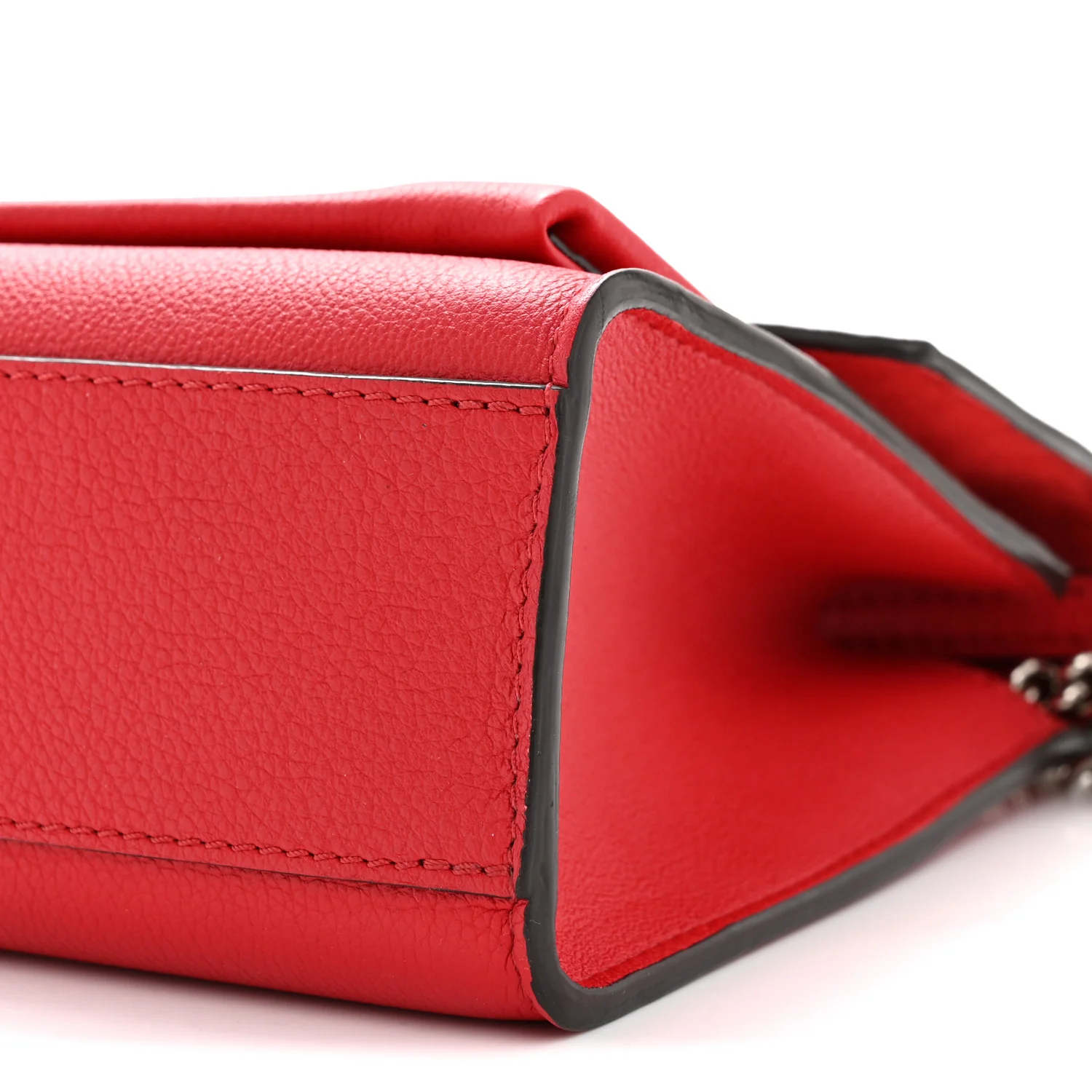 Soft Calfskin Mylockme Chain Bag BB Rubis - Image 10