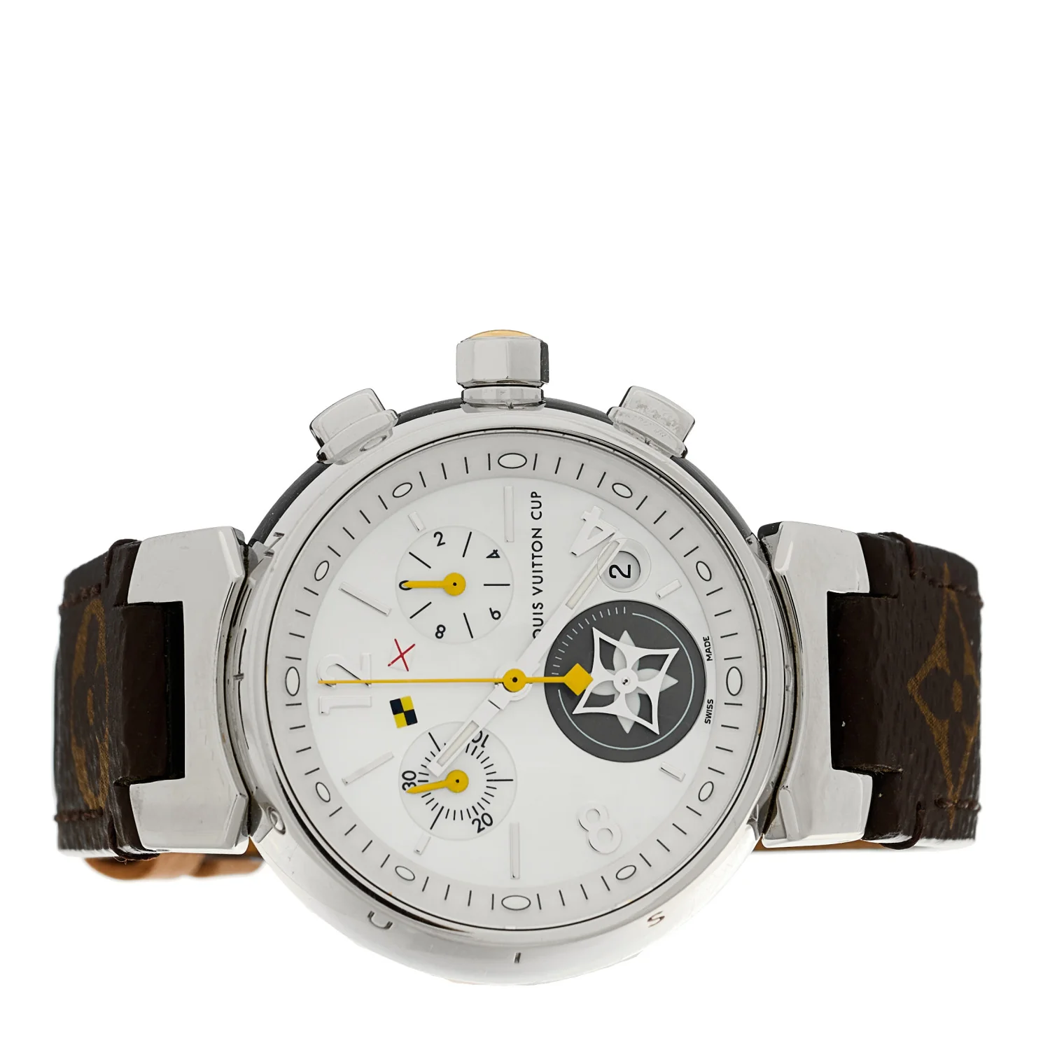 Stainless Steel Monogram 34mm Tambour Lovely Cup Quartz Watch - Image 2