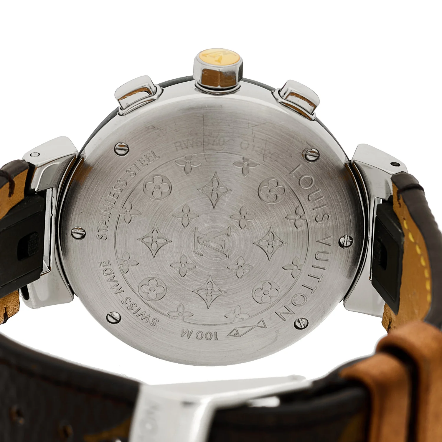 Stainless Steel Monogram 34mm Tambour Lovely Cup Quartz Watch - Image 4