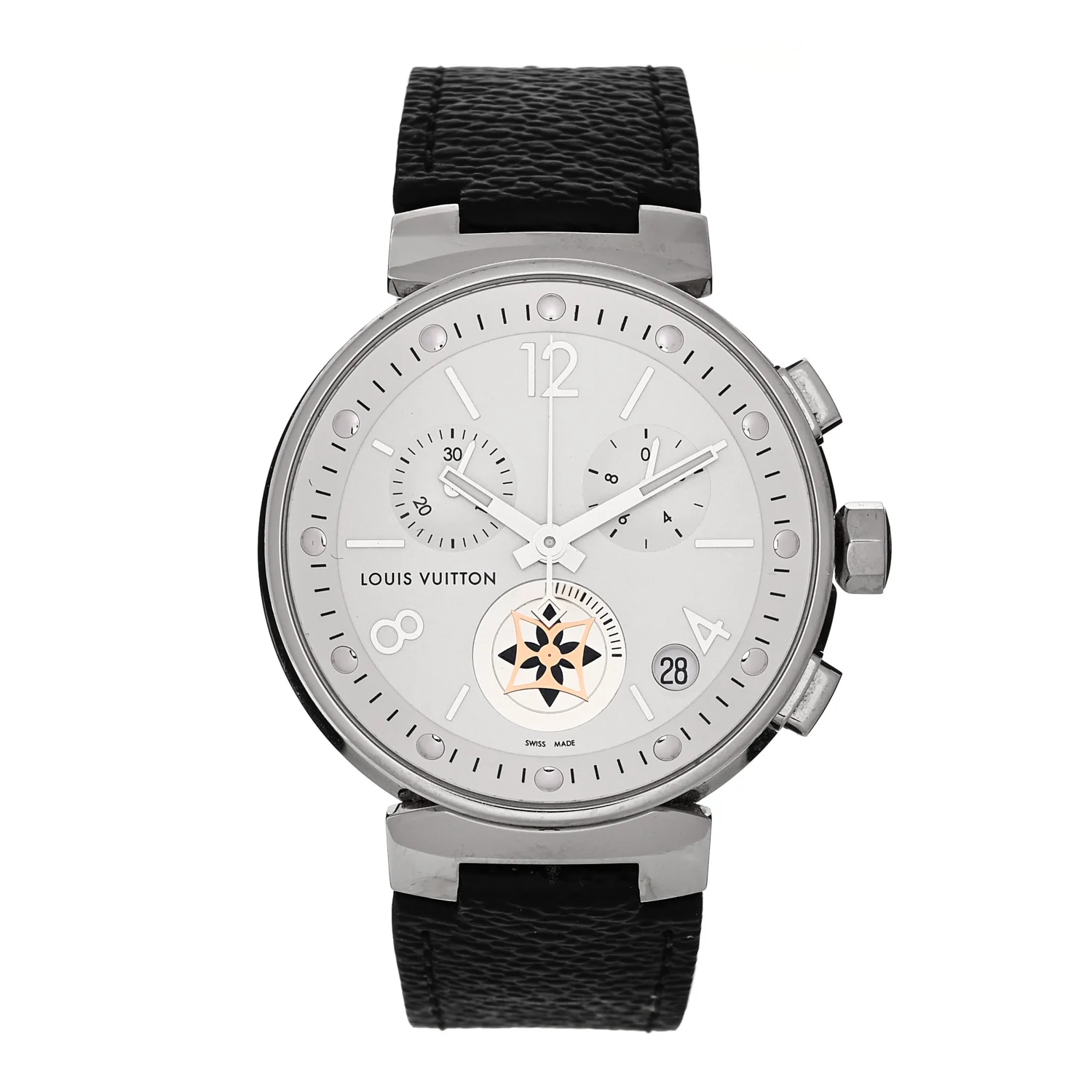 Stainless Steel Monogram 40mm Tambour Moon Star Quartz Watch