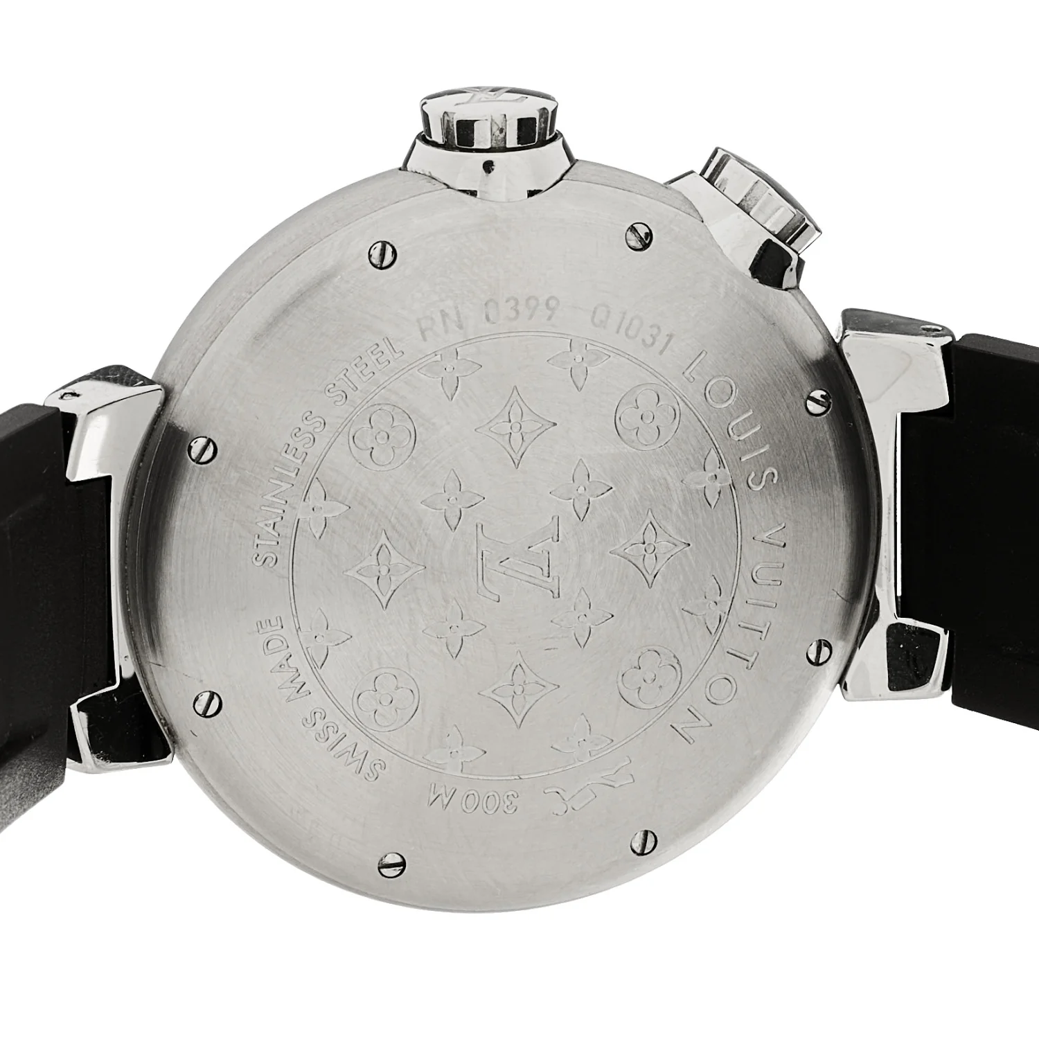 Stainless Steel Rubber 44mm Tambour Street Diver Automatic Watch Black - Image 4
