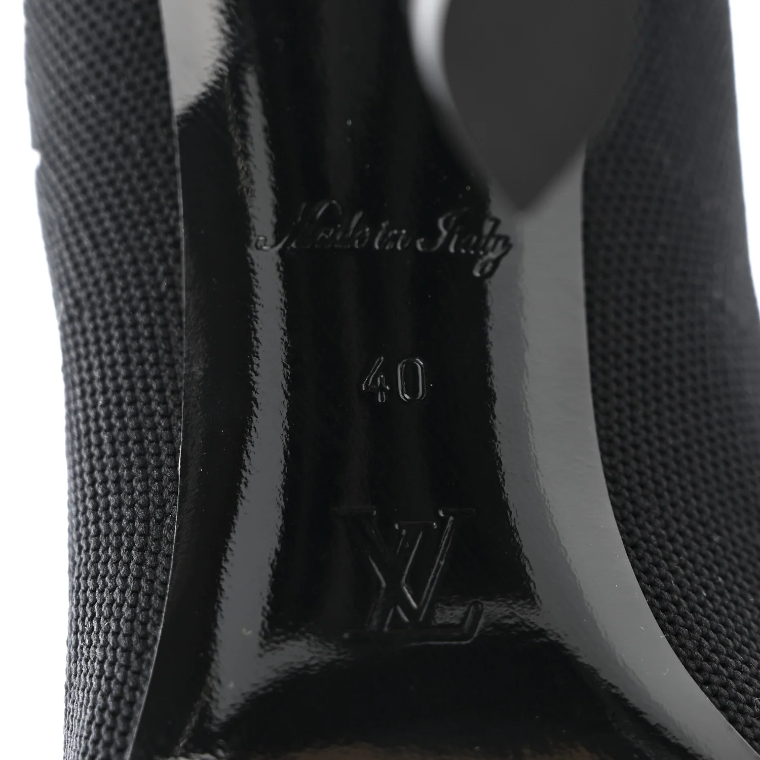 Stretch Fabric Silhouette Ankle Boots 40 Black - Image 6