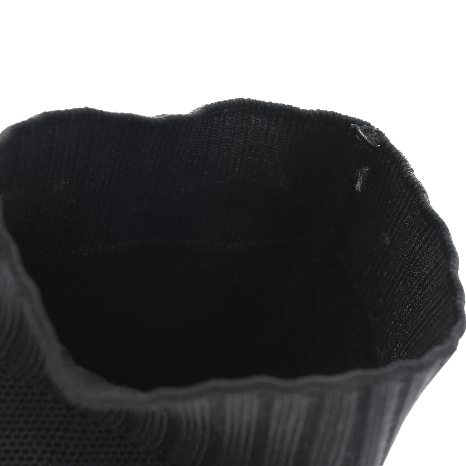 Stretch Fabric Silhouette Ankle Boots 40 Black - Image 8
