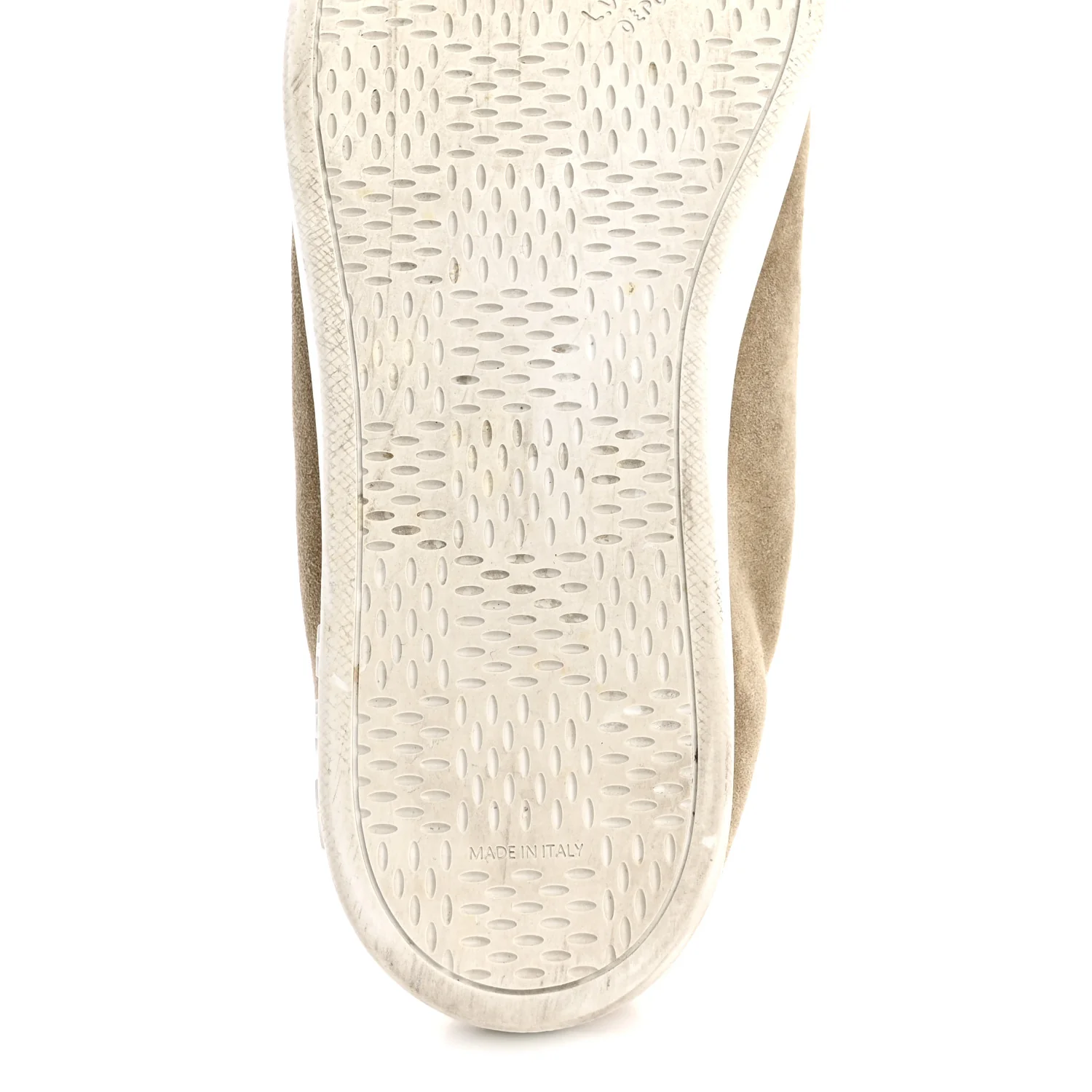 Suede Calfskin LV Soft Sneakers 9 Beige - Image 8
