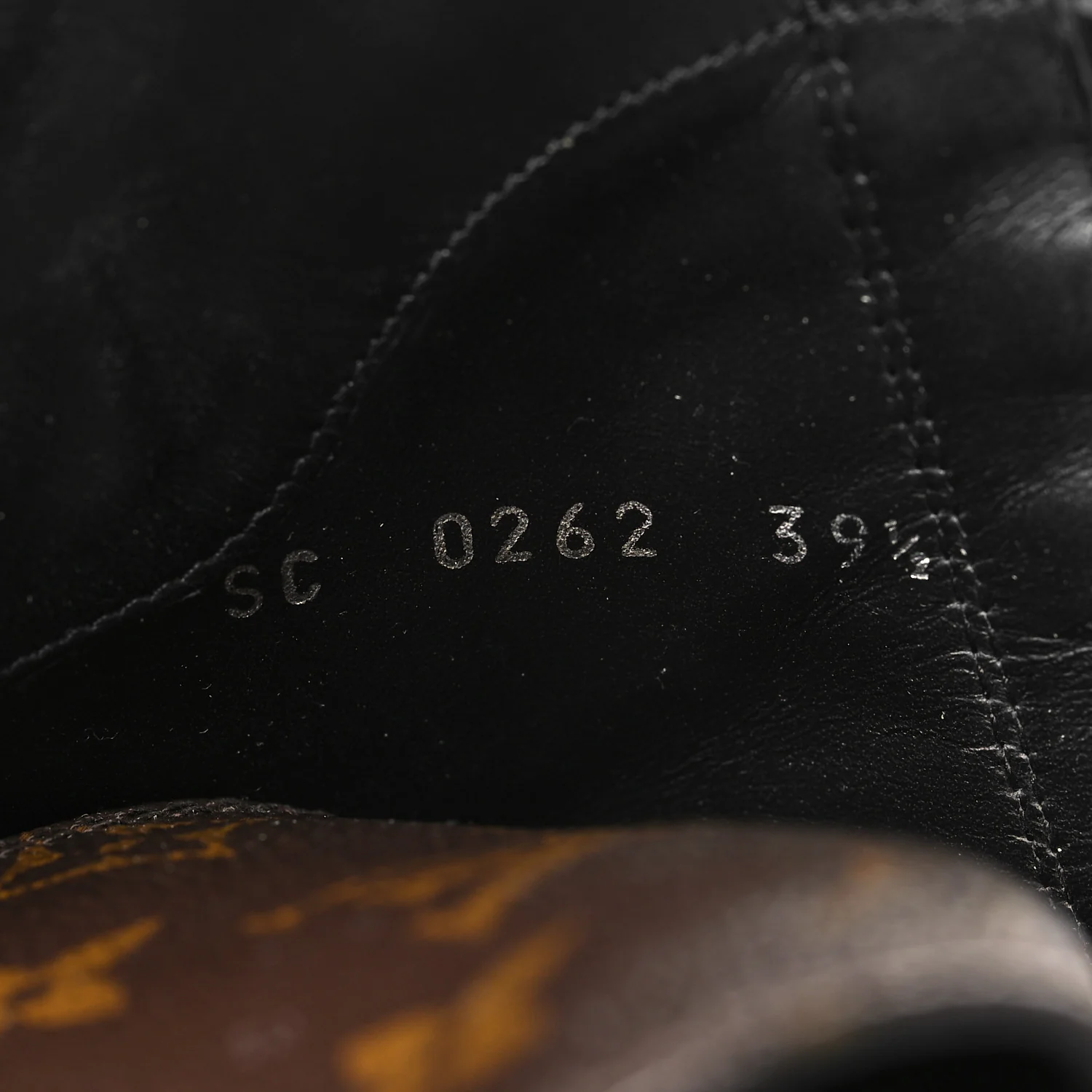Suede Calfskin Monogram Laureate Platform Desert Boots 39.5 Black - Image 7