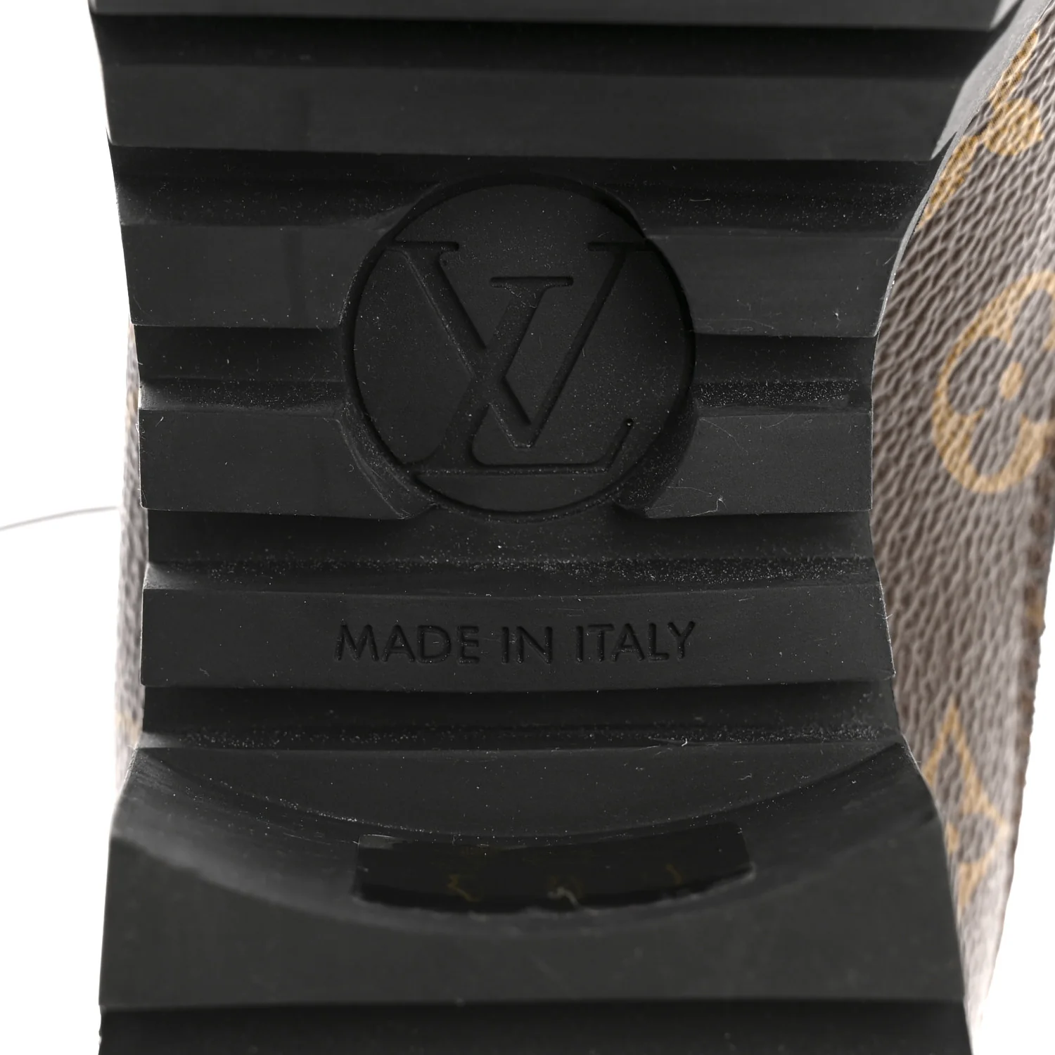 Suede Calfskin Monogram Laureate Platform Desert Boots 41 Black - Image 8