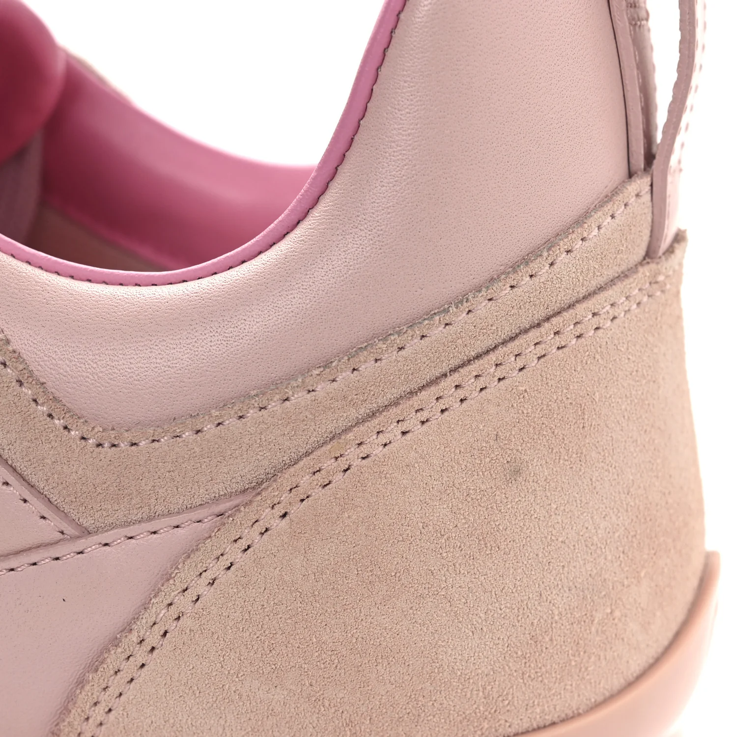 Suede Calfskin Run Away Sneakers 37.5 Pink - Image 12