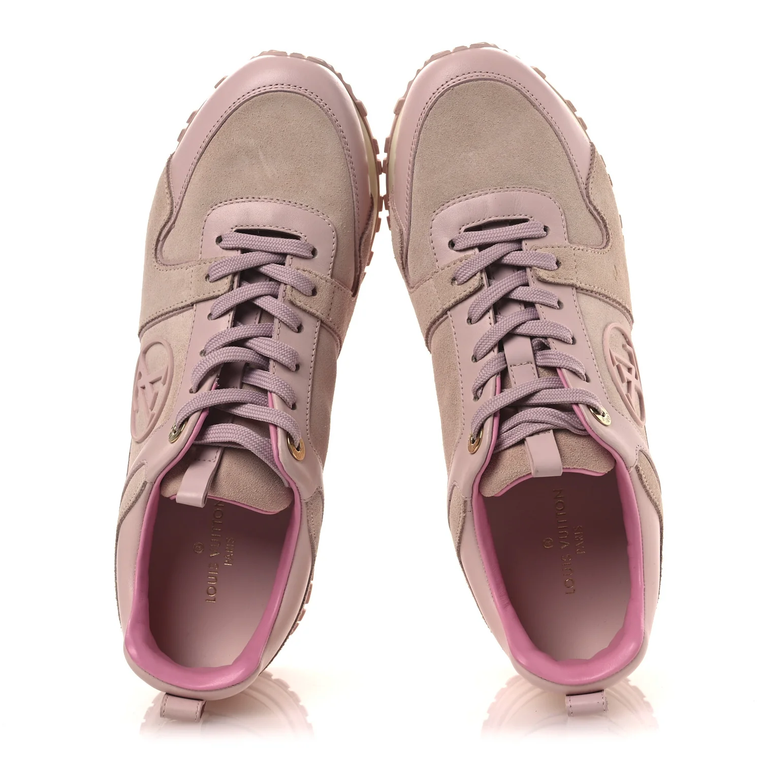 Suede Calfskin Run Away Sneakers 37.5 Pink - Image 2