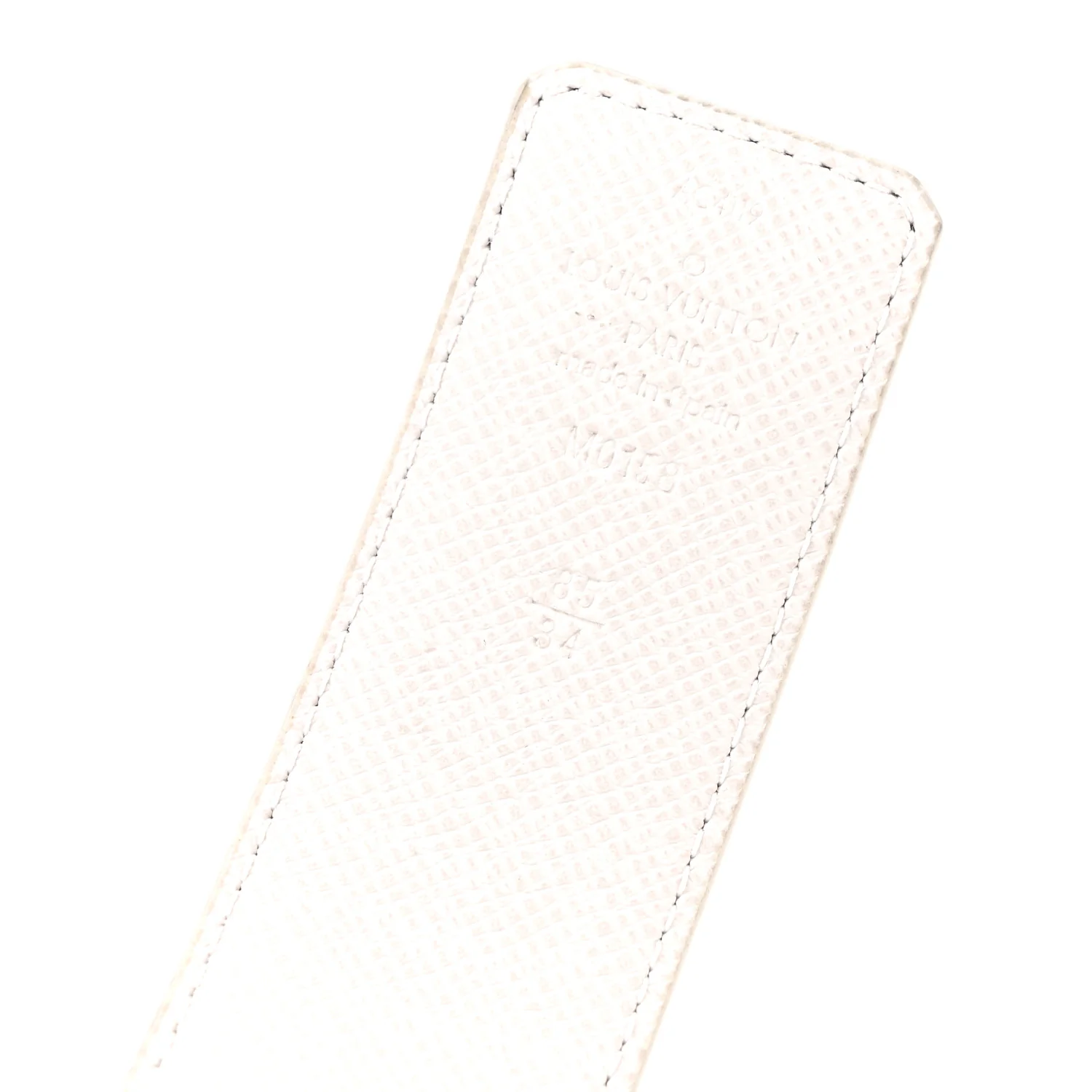 Taiga Monogram 40mm LV Initiales Belt 85 34 White - Image 5