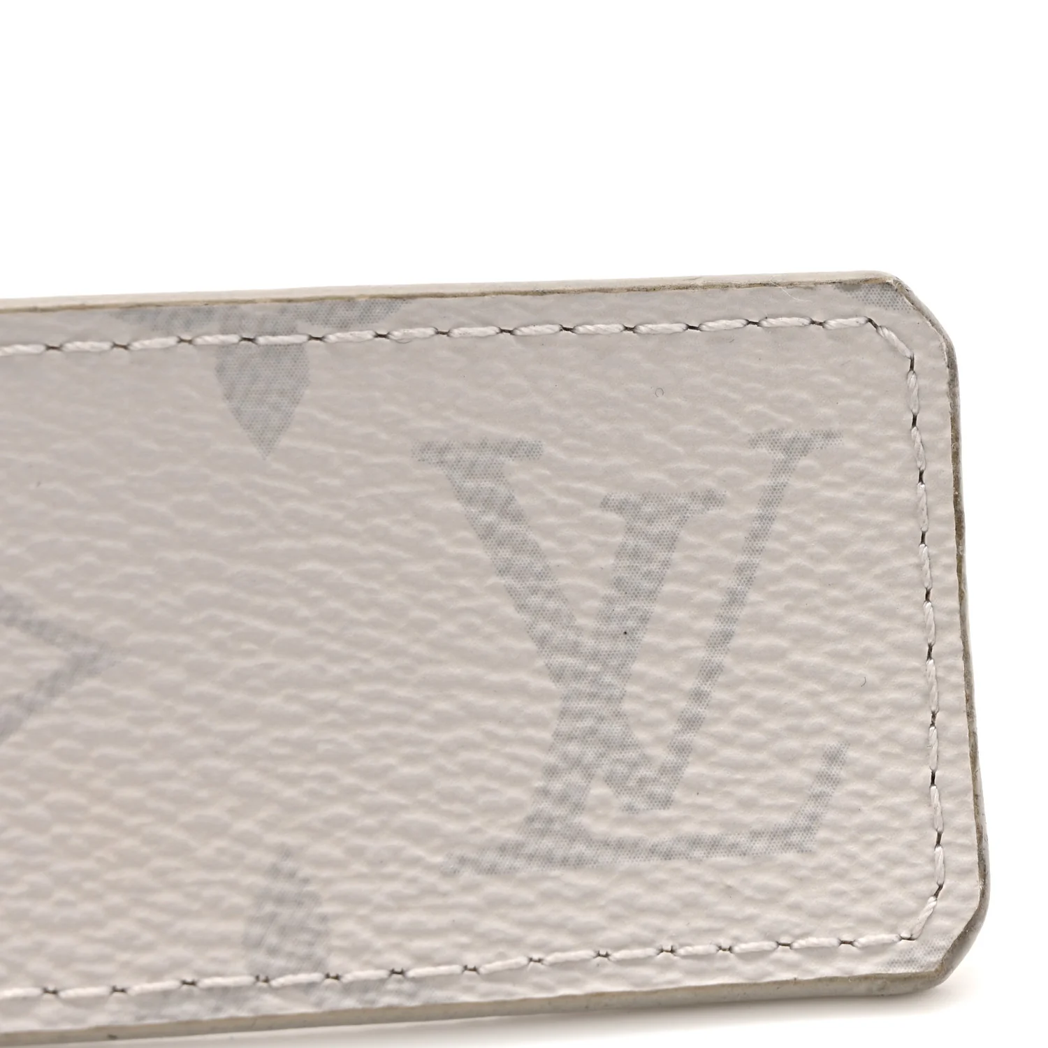 Taiga Monogram 40mm LV Initiales Belt 85 34 White - Image 8