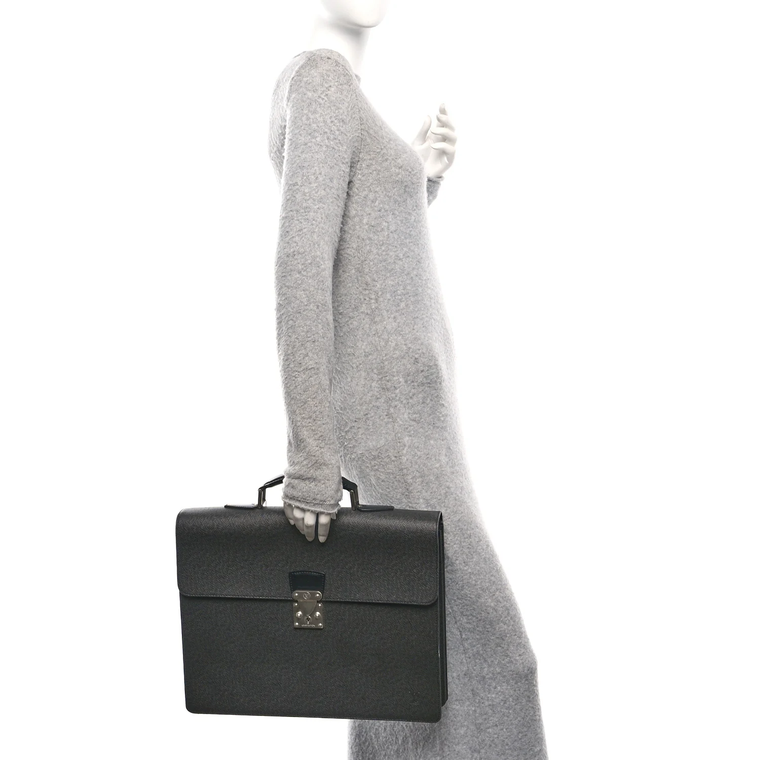 Taiga Neo Robusto 2 Compartment Briefcase Black - Image 2