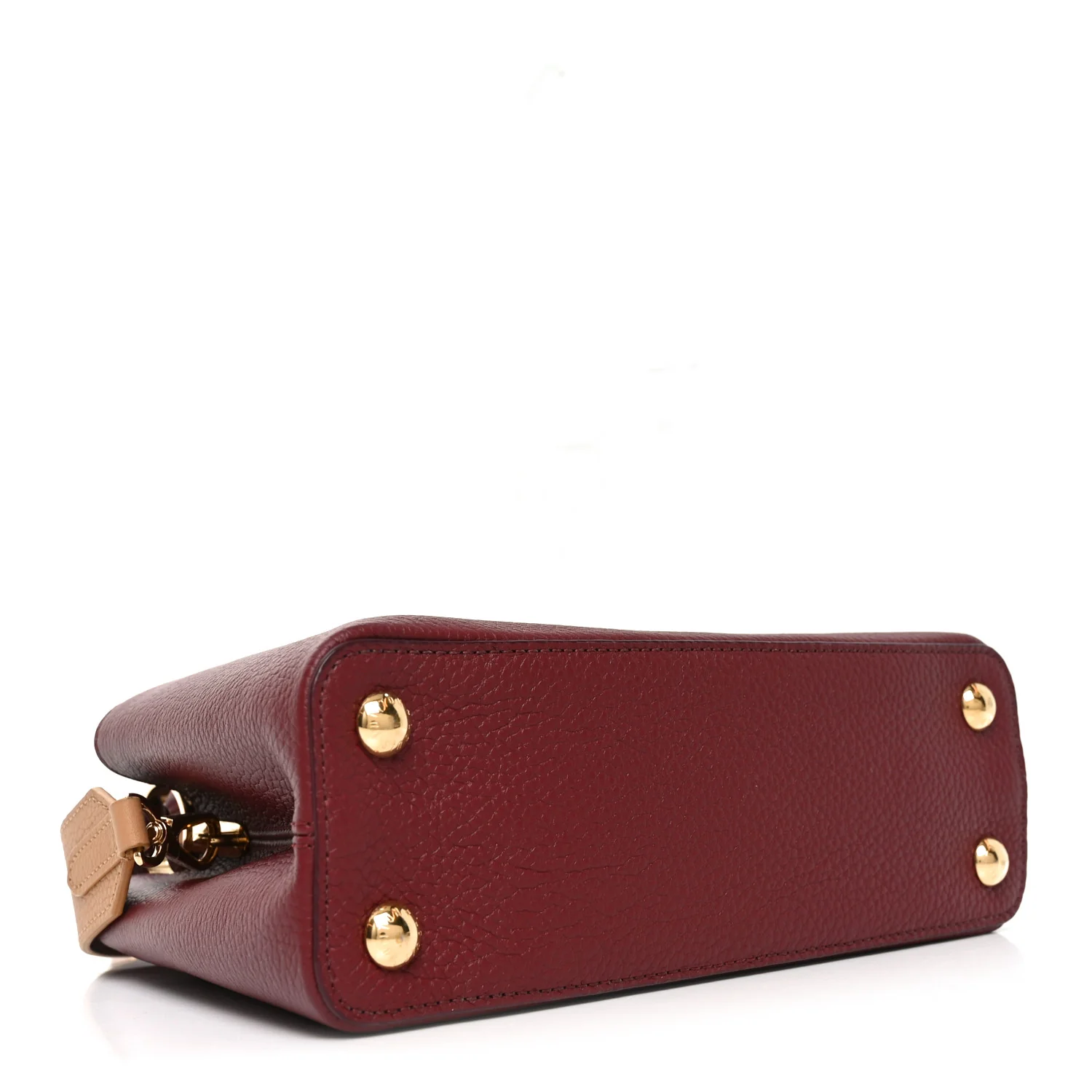 Taurillon Belted Capucines BB Bordeaux Arizona - Image 4