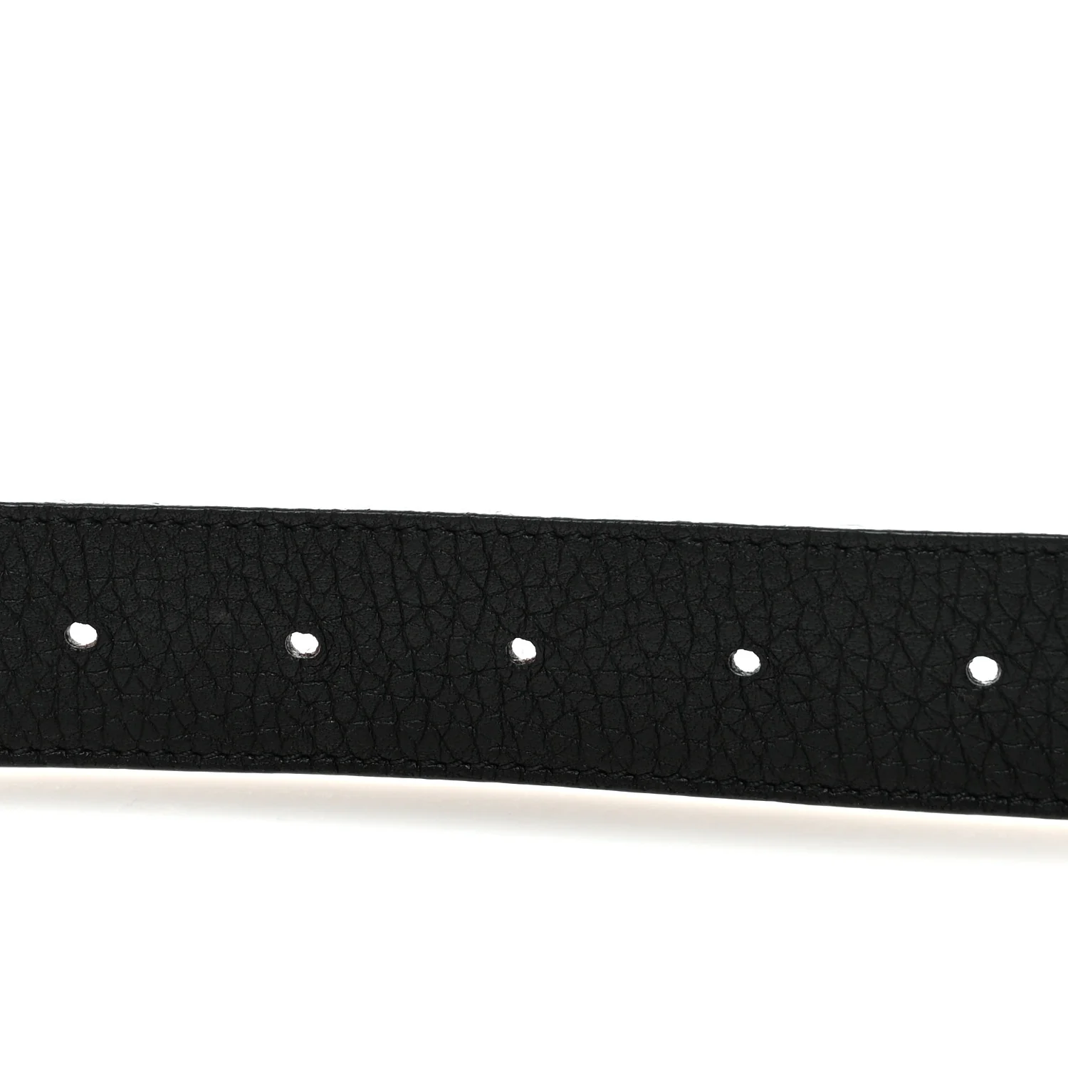 Taurillon Calfskin 30mm LV Initiales Reversible 80 32 Belt Black - Image 4