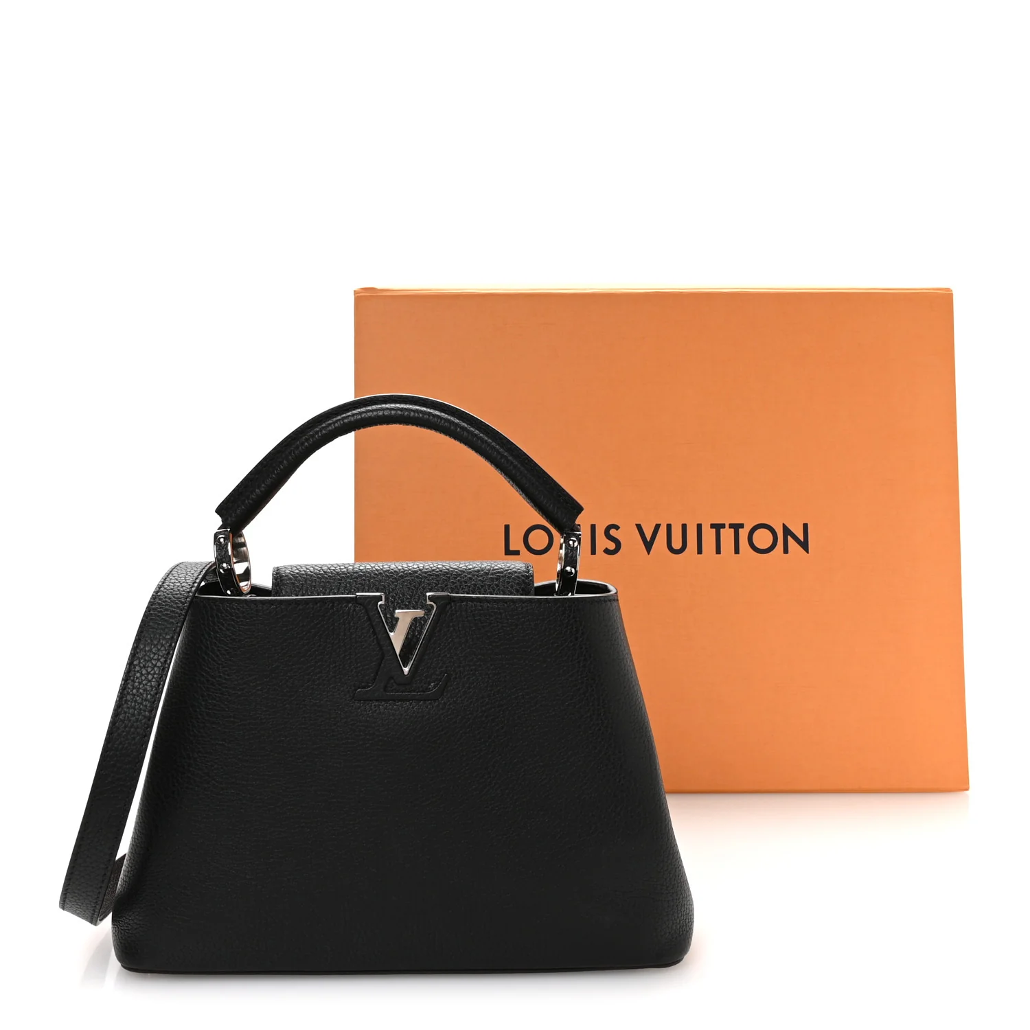 Taurillon Capucines BB Black Fuchsia - Image 11