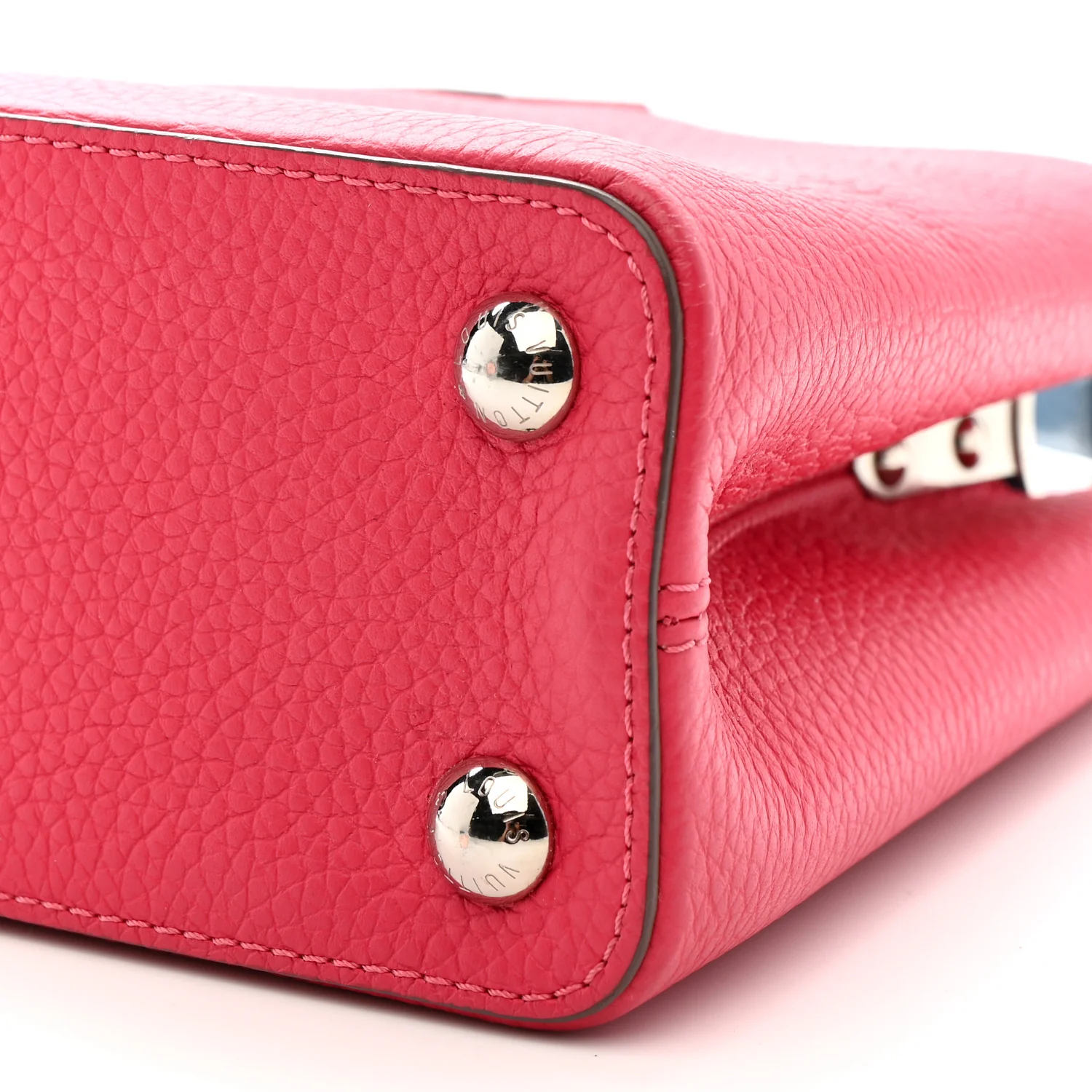 Taurillon Capucines BB Fuchsia Gris Blue - Image 10
