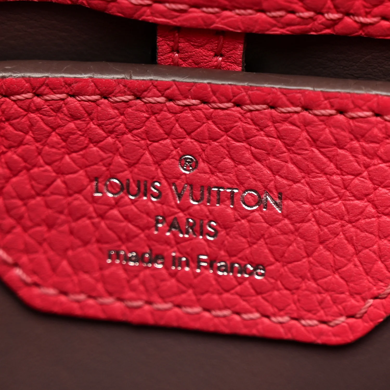 Taurillon Capucines BB Fuchsia Gris Blue - Image 7