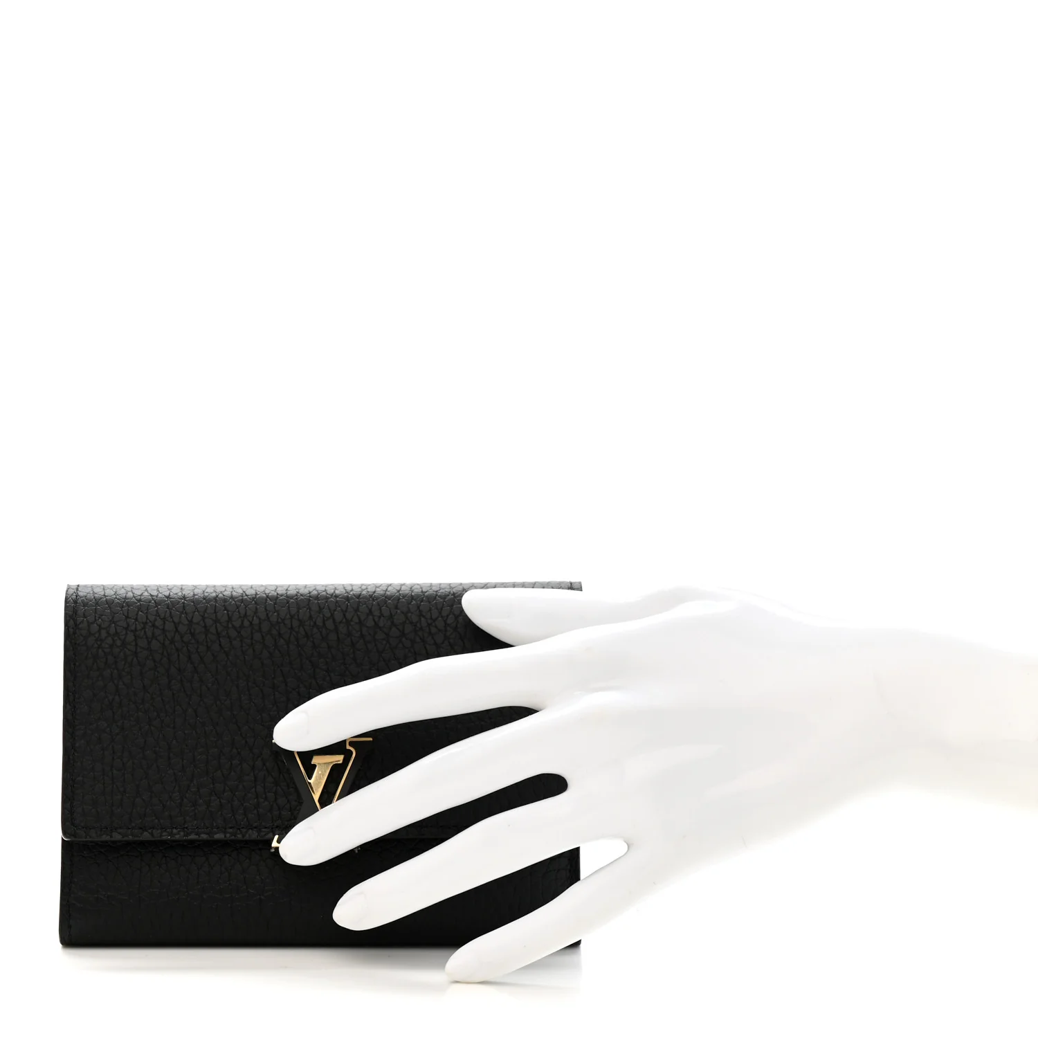 Taurillon Capucines Compact Wallet Black - Image 2