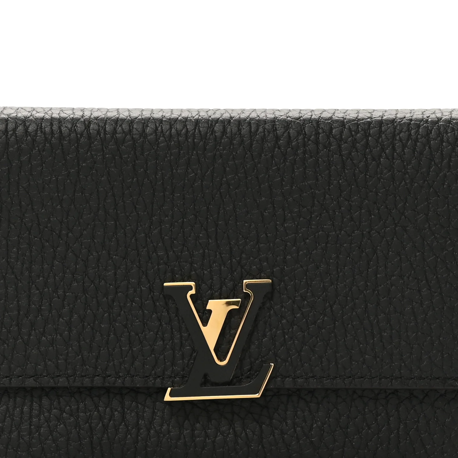 Taurillon Capucines Compact Wallet Black - Image 8