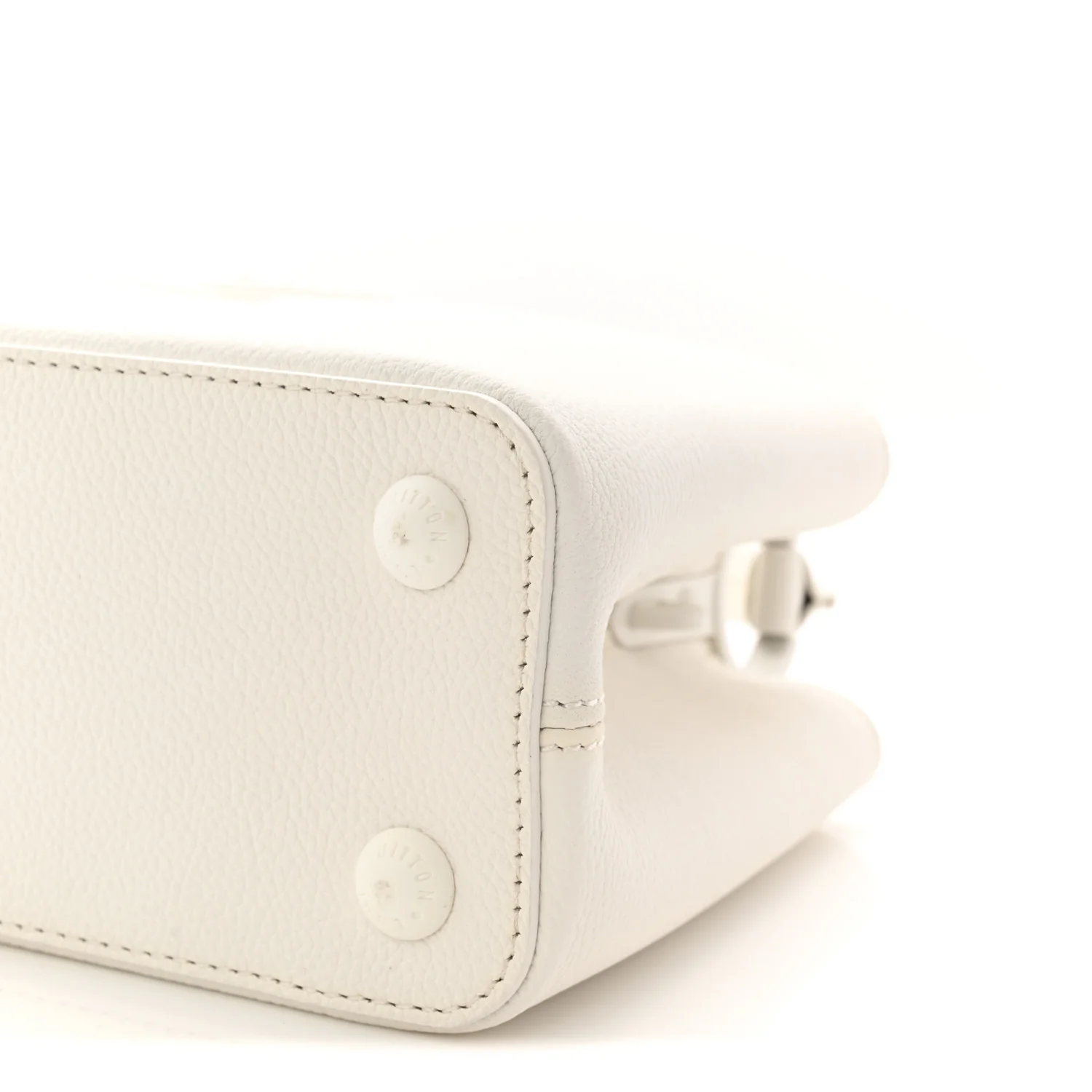 Taurillon Capucines East West MM Optic White - Image 9