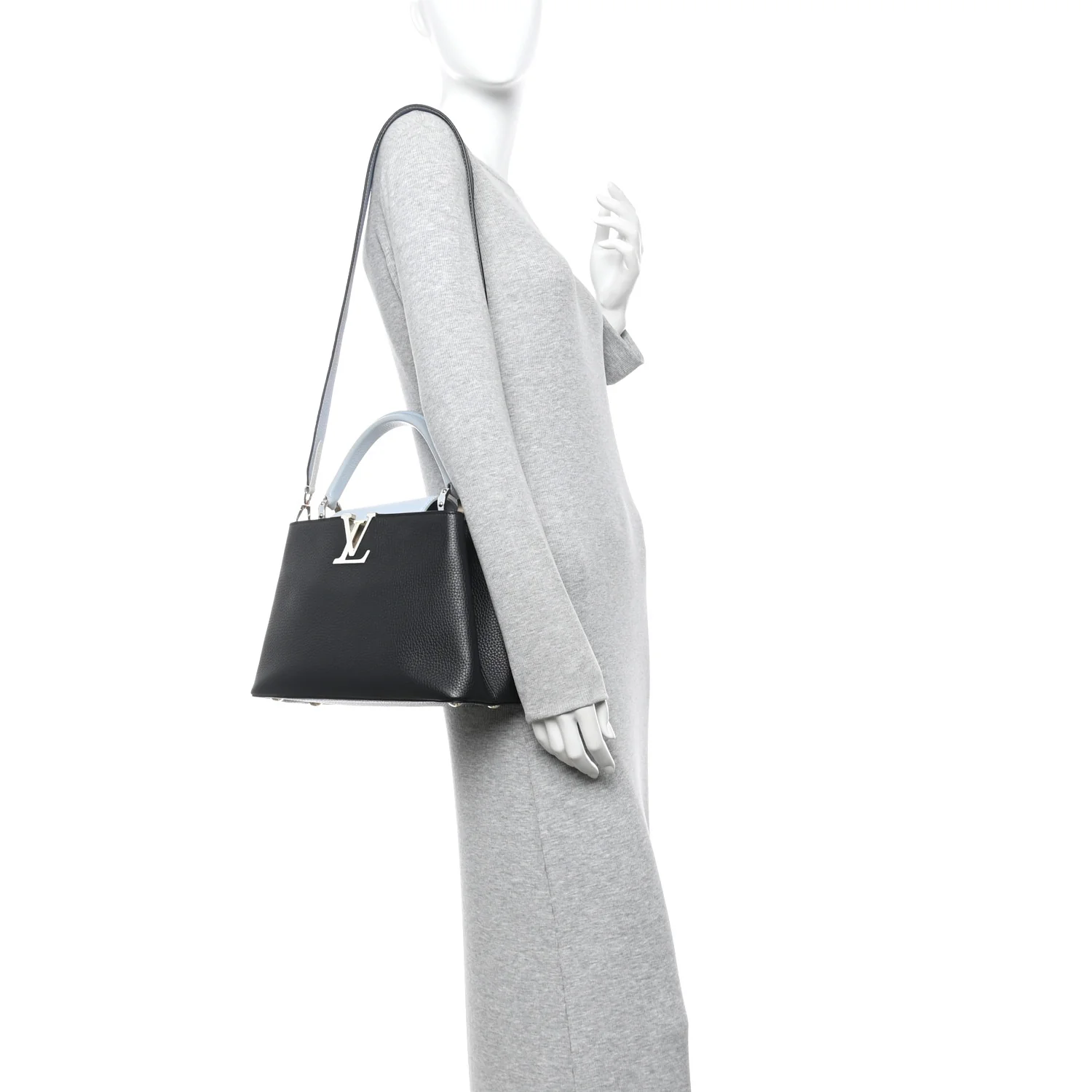Taurillon Capucines MM Black Blue White - Image 2