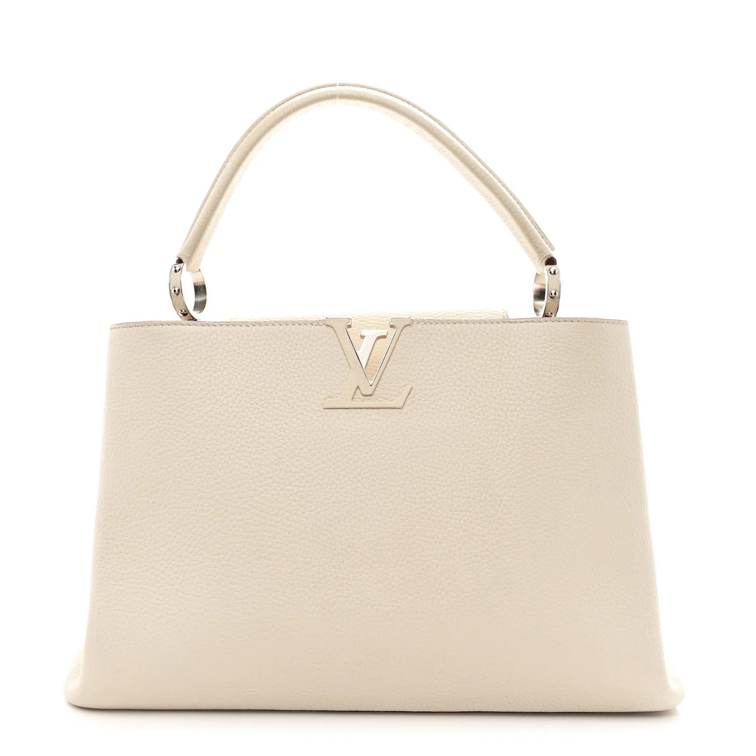 Taurillon Capucines MM Blanc Casse