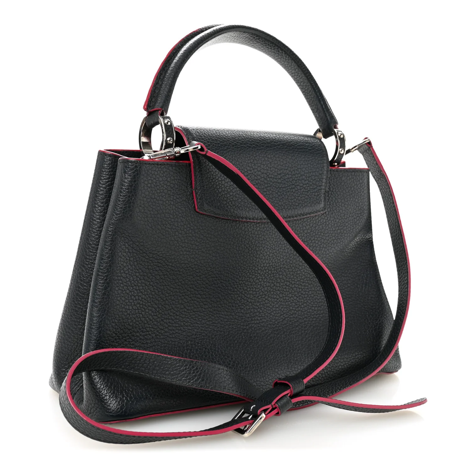 Taurillon Capucines PM Cobalt Fuchsia - Image 3