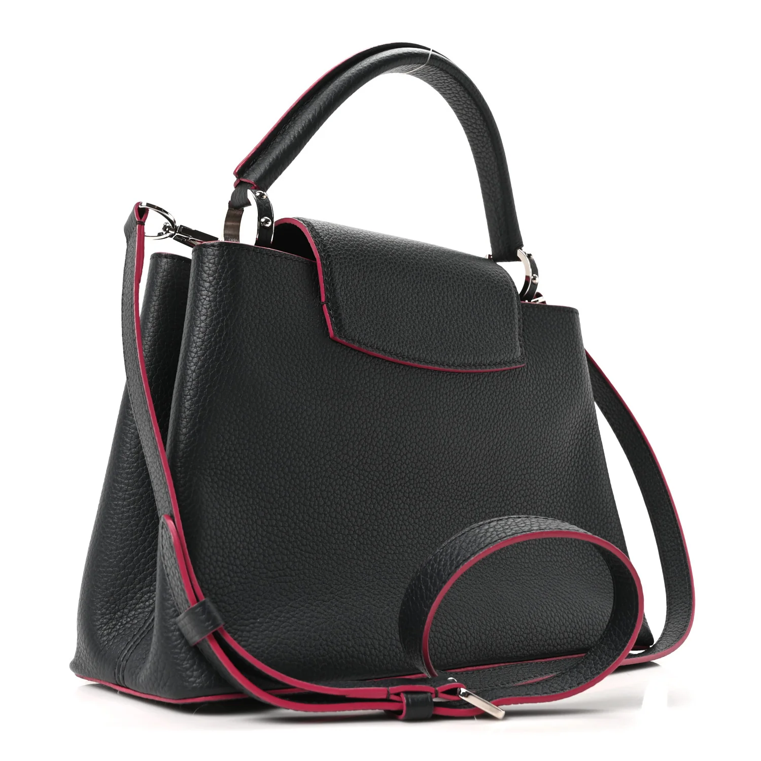 Taurillon Capucines PM Cobalt Fuchsia - Image 3