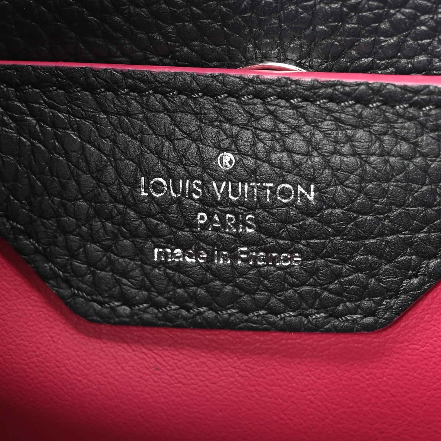 Taurillon Capucines PM Cobalt Fuchsia - Image 6