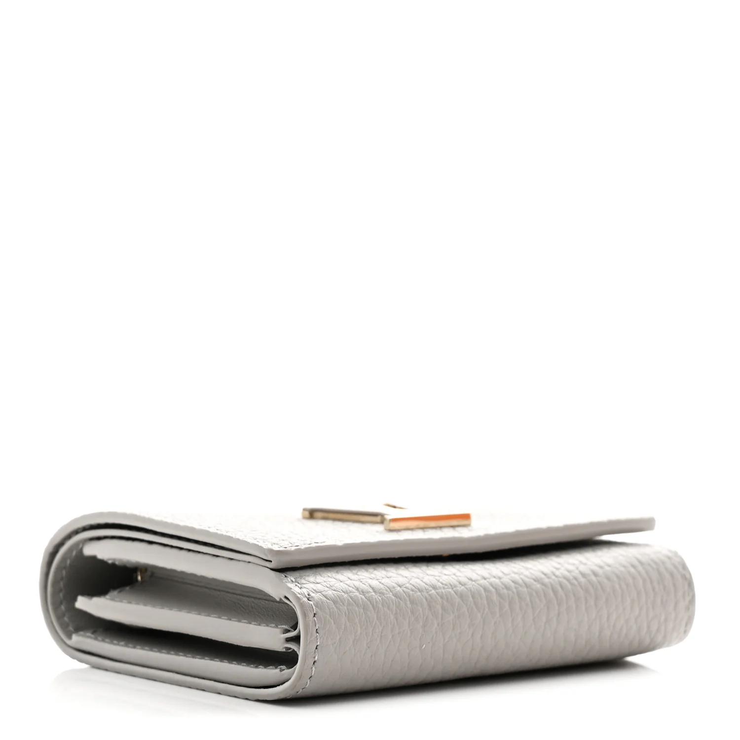 Taurillon Capucines Tiny Wallet Flint Grey - Image 4