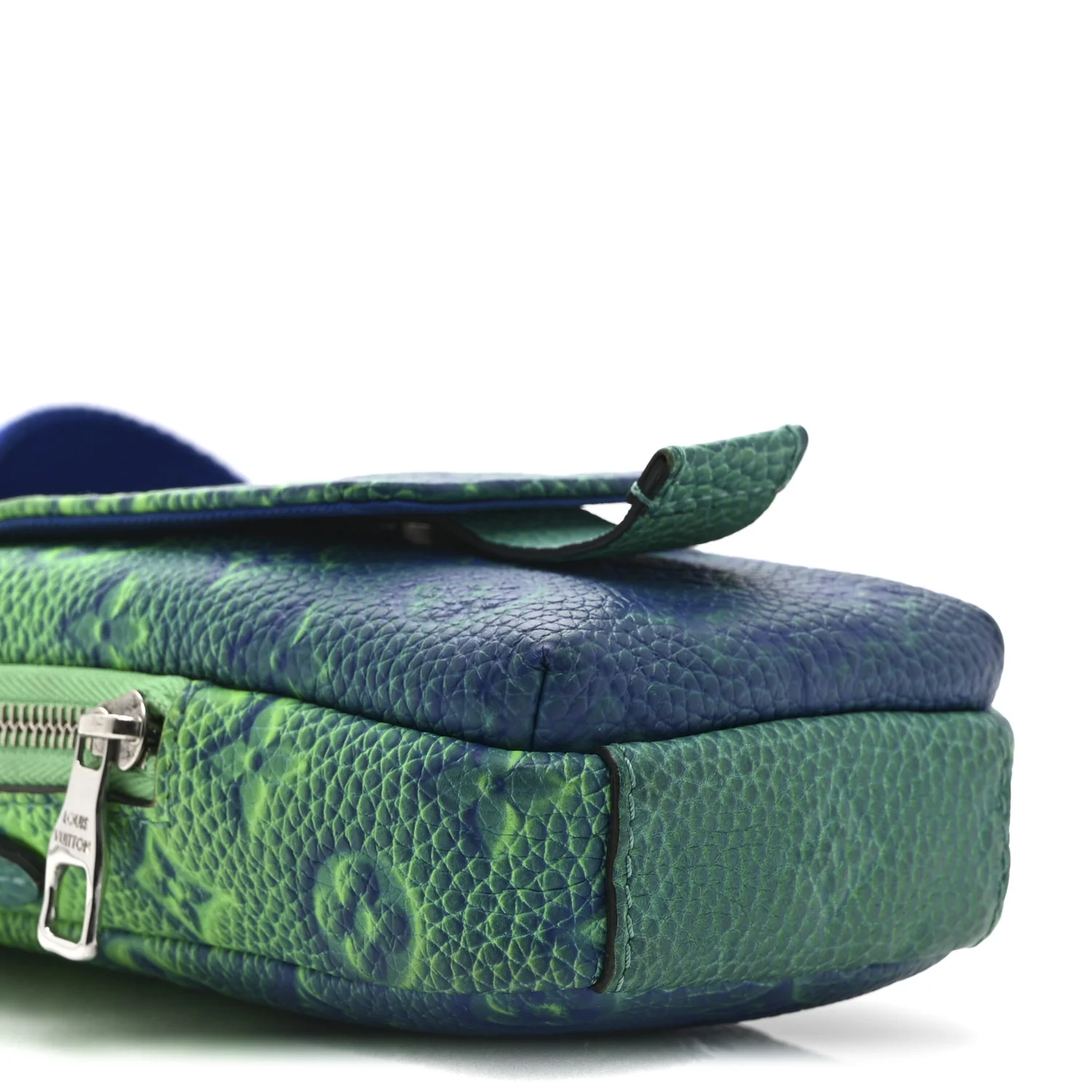 Taurillon Illusion Double Phone Case Bleu Vert - Image 8