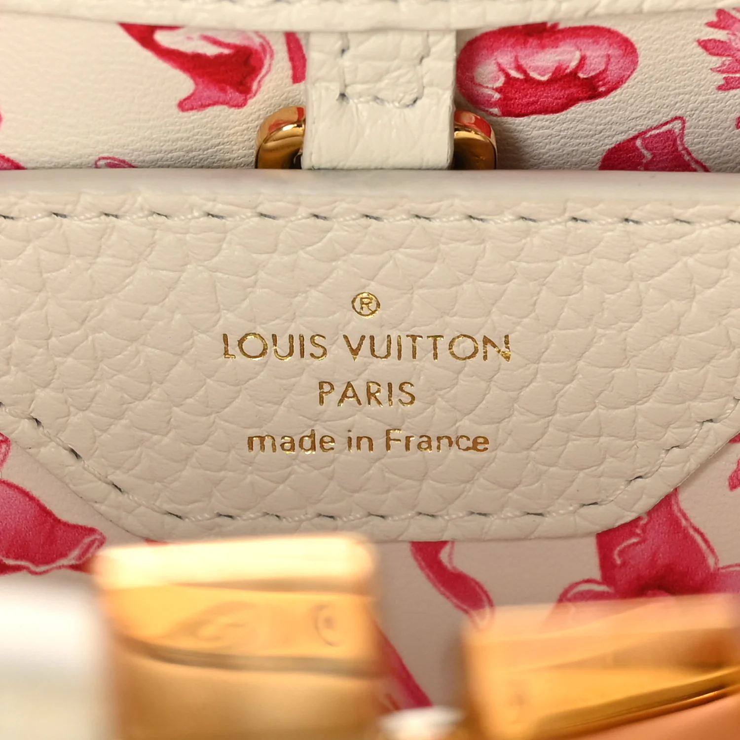 Taurillon Lambskin Calfskin Capucines BB Snow White - Image 6
