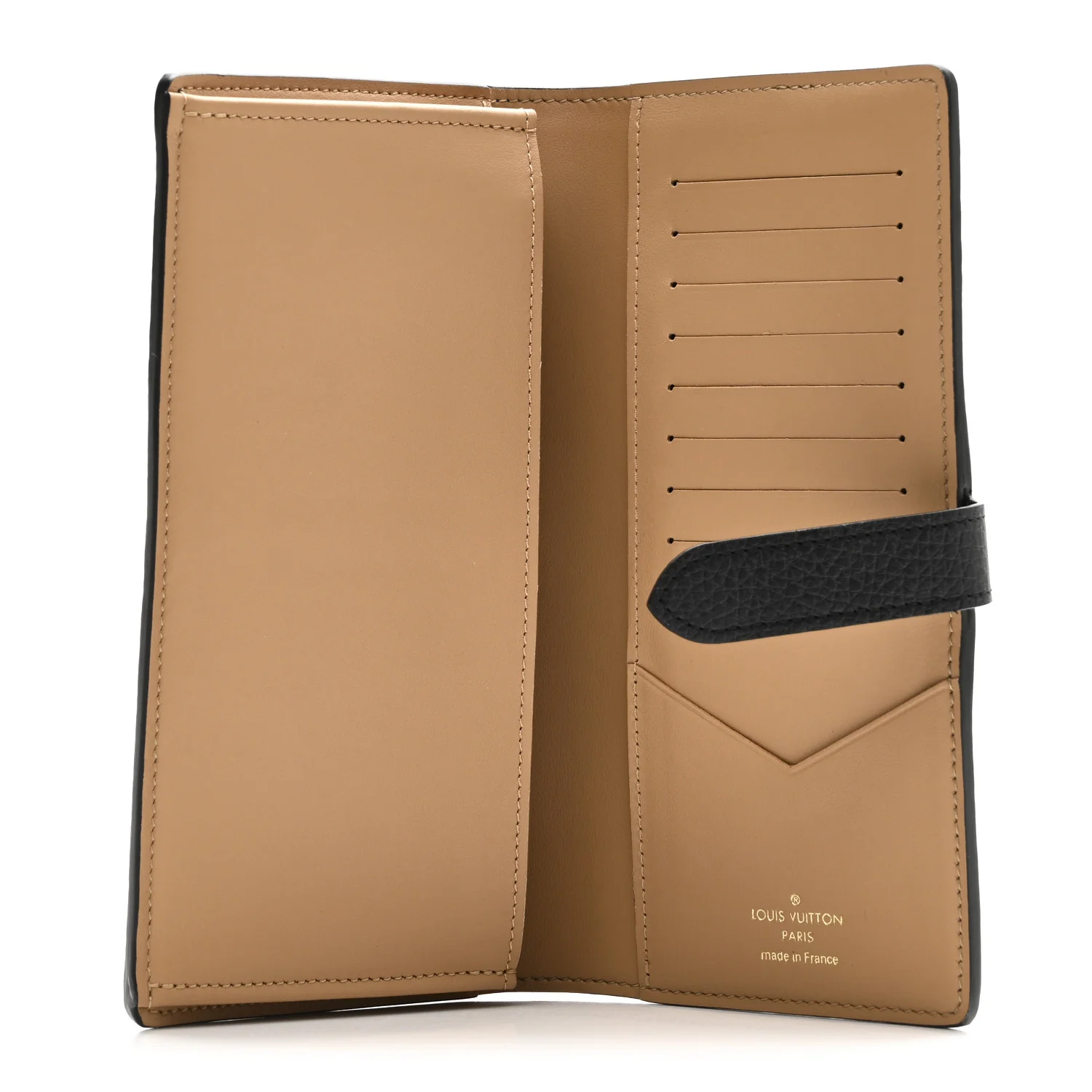 Taurillon LV Vertical Capucines Wallet Black Arizona - Image 5