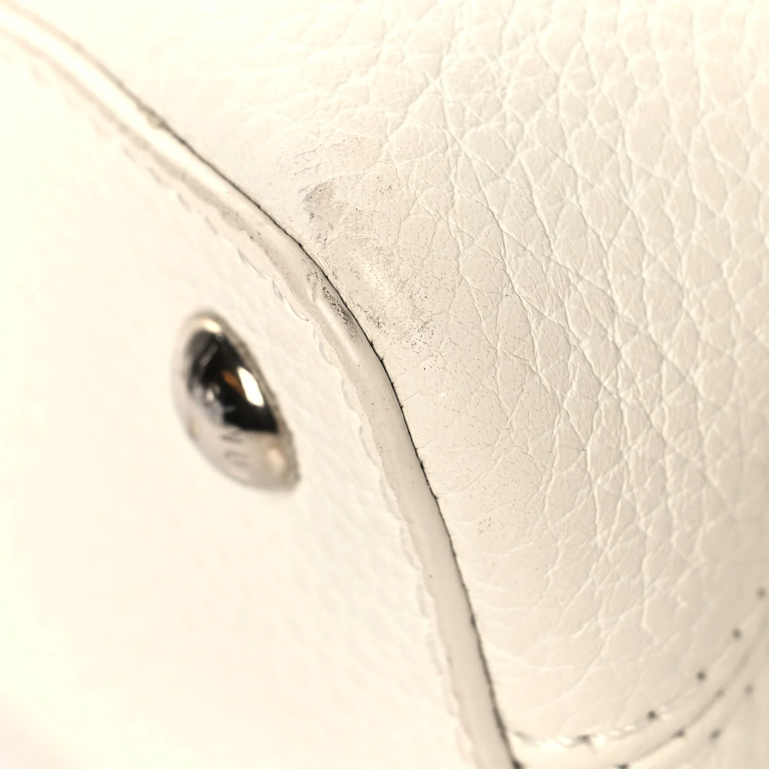 Taurillon Mini Capucines Monochrome  White - Image 10
