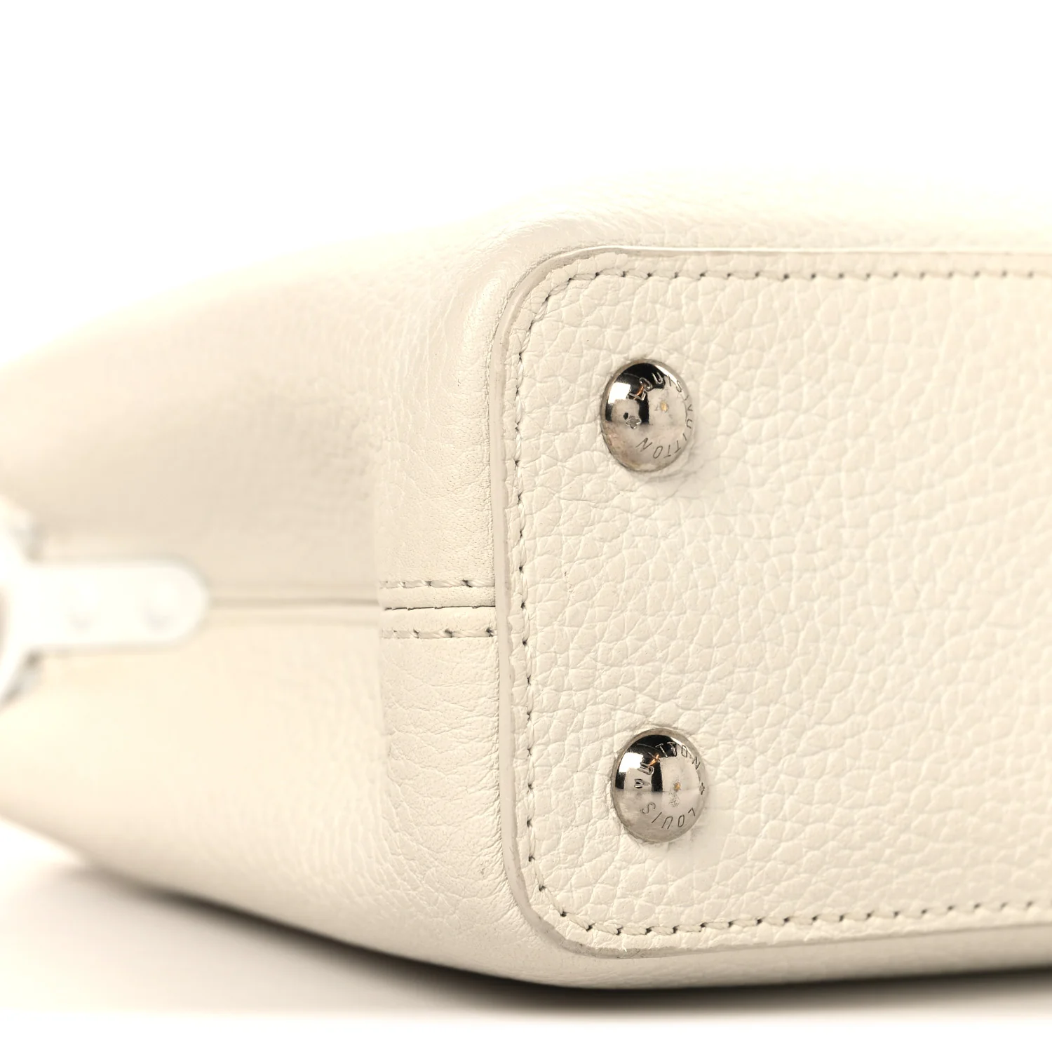 Taurillon Mini Capucines Monochrome  White - Image 8