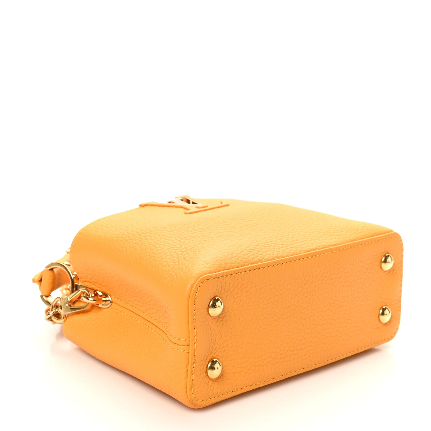 Taurillon Mini Capucines Sunbeam Yellow - Image 4