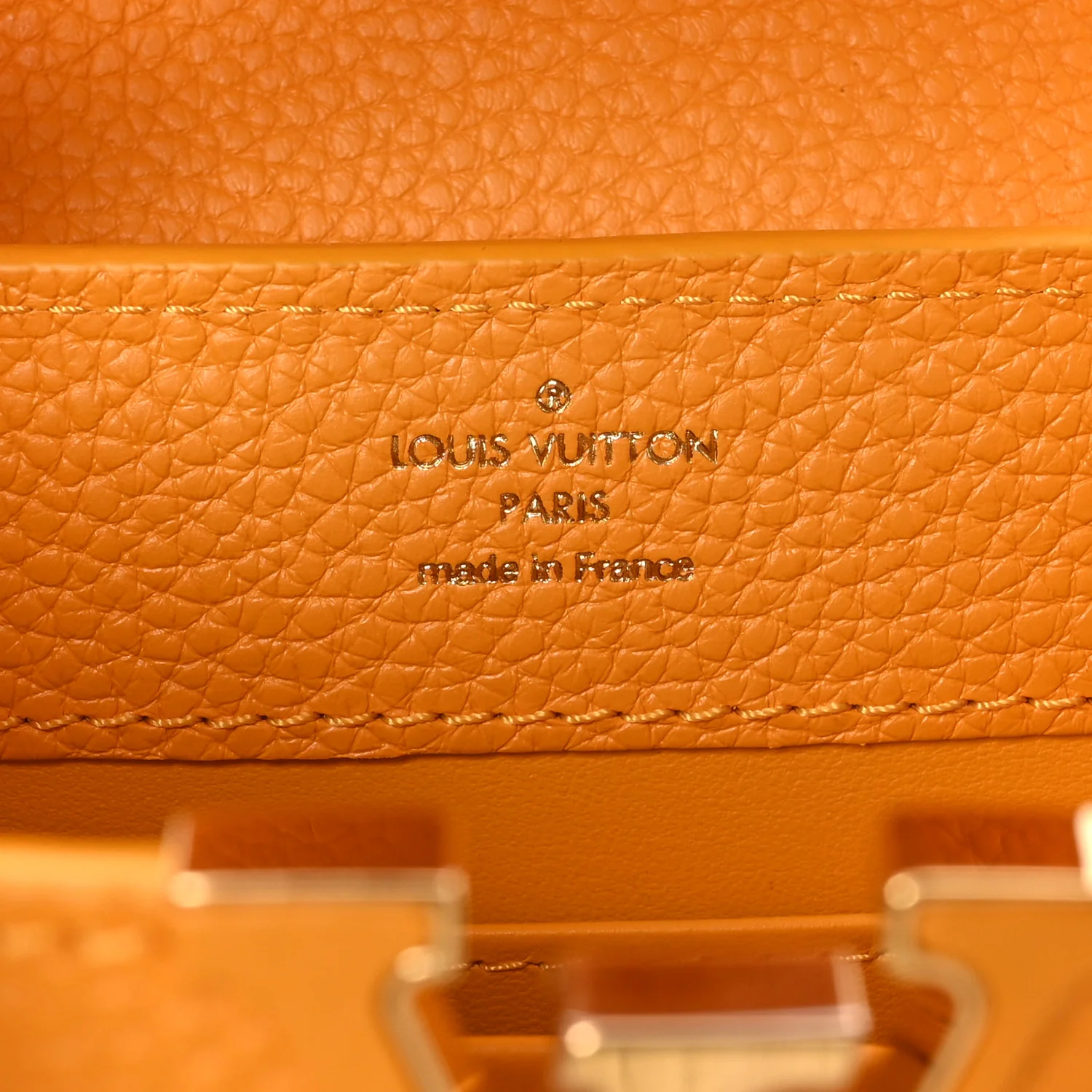 Taurillon Mini Capucines Sunbeam Yellow - Image 6