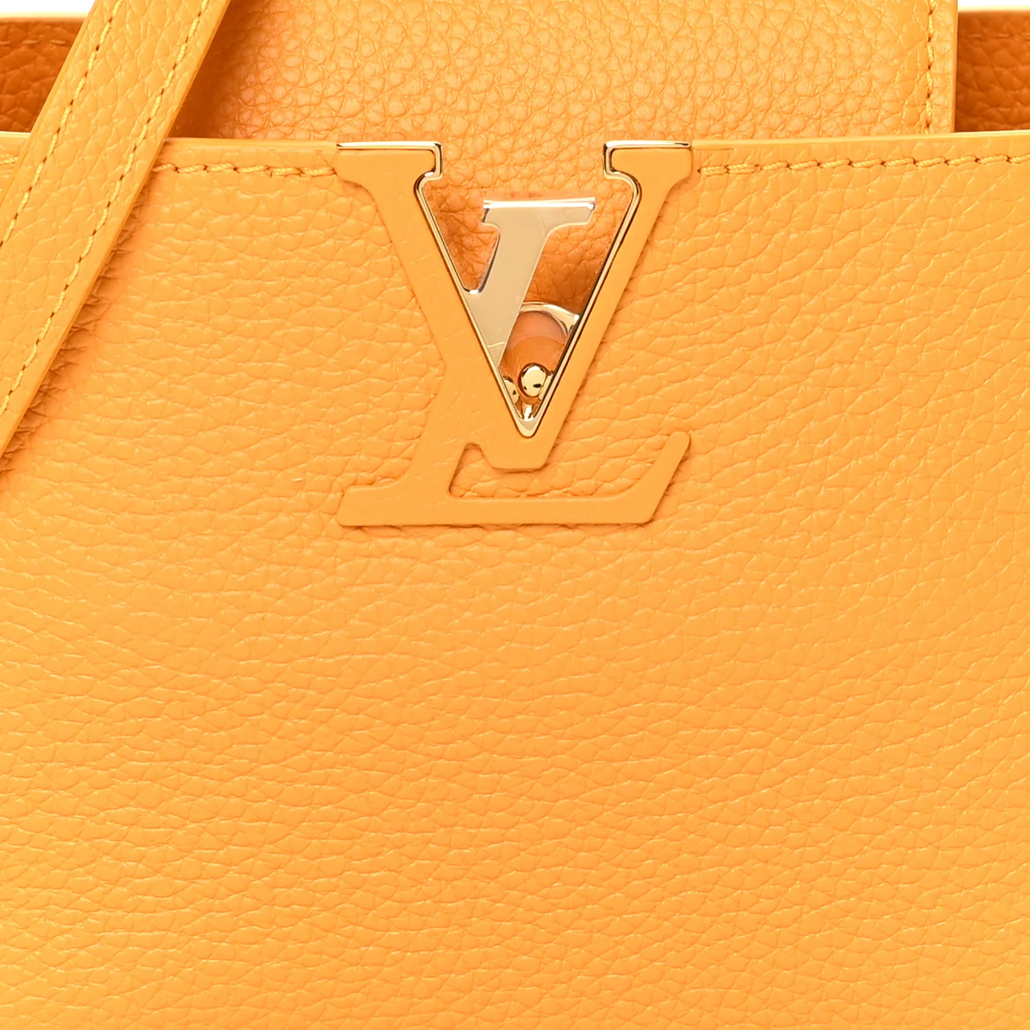 Taurillon Mini Capucines Sunbeam Yellow - Image 7