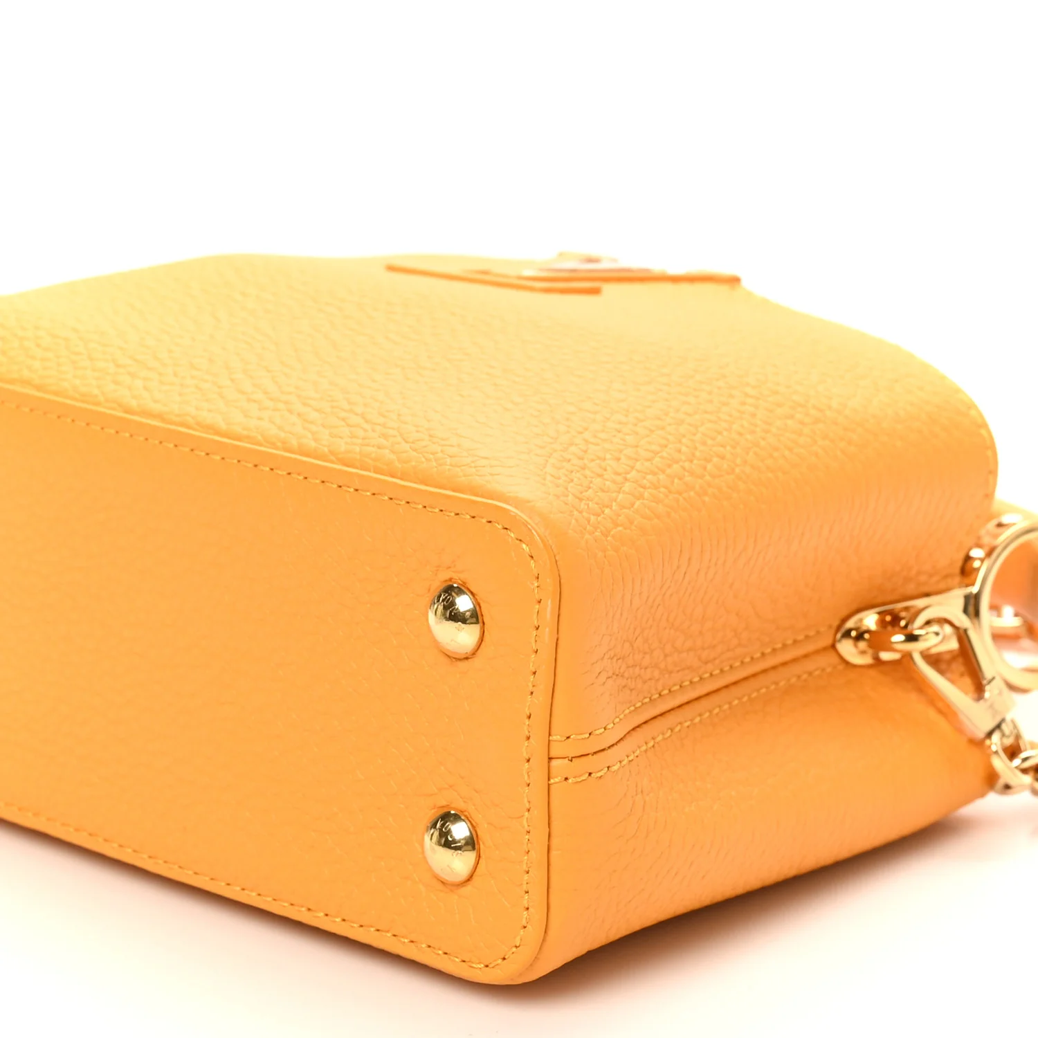 Taurillon Mini Capucines Sunbeam Yellow - Image 9