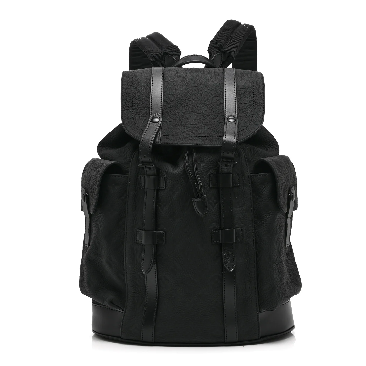 Taurillon Monogram Christopher MM Backpack Black