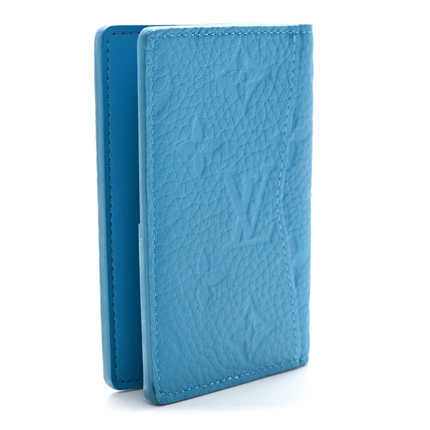 Taurillon Monogram Pocket Organizer Turquoise - Image 3