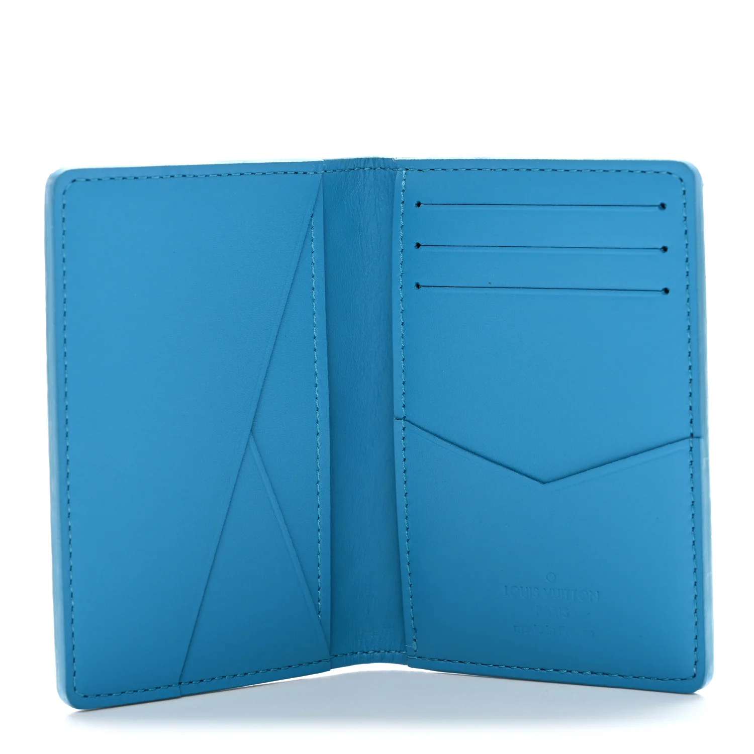 Taurillon Monogram Pocket Organizer Turquoise - Image 5
