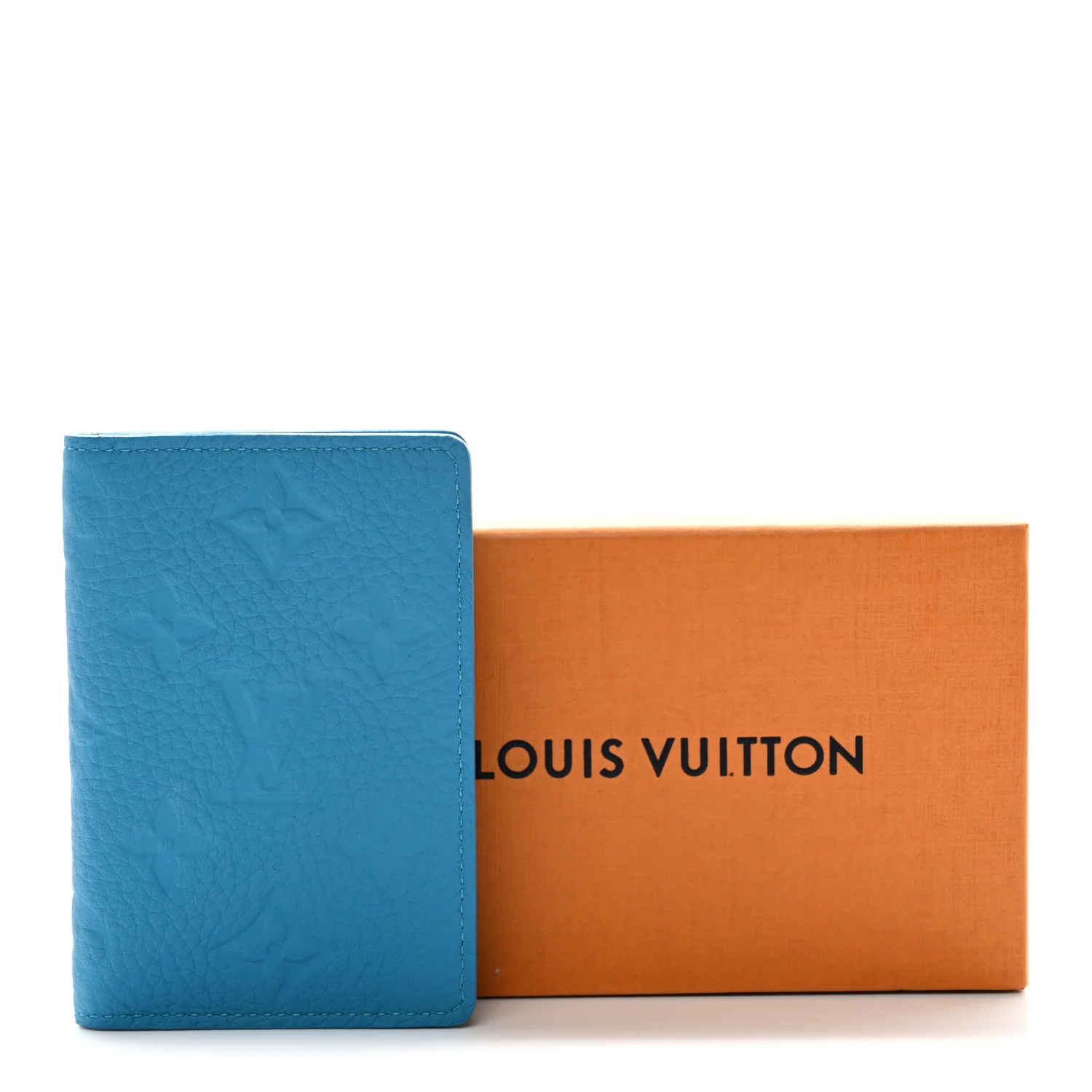 Taurillon Monogram Pocket Organizer Turquoise - Image 8