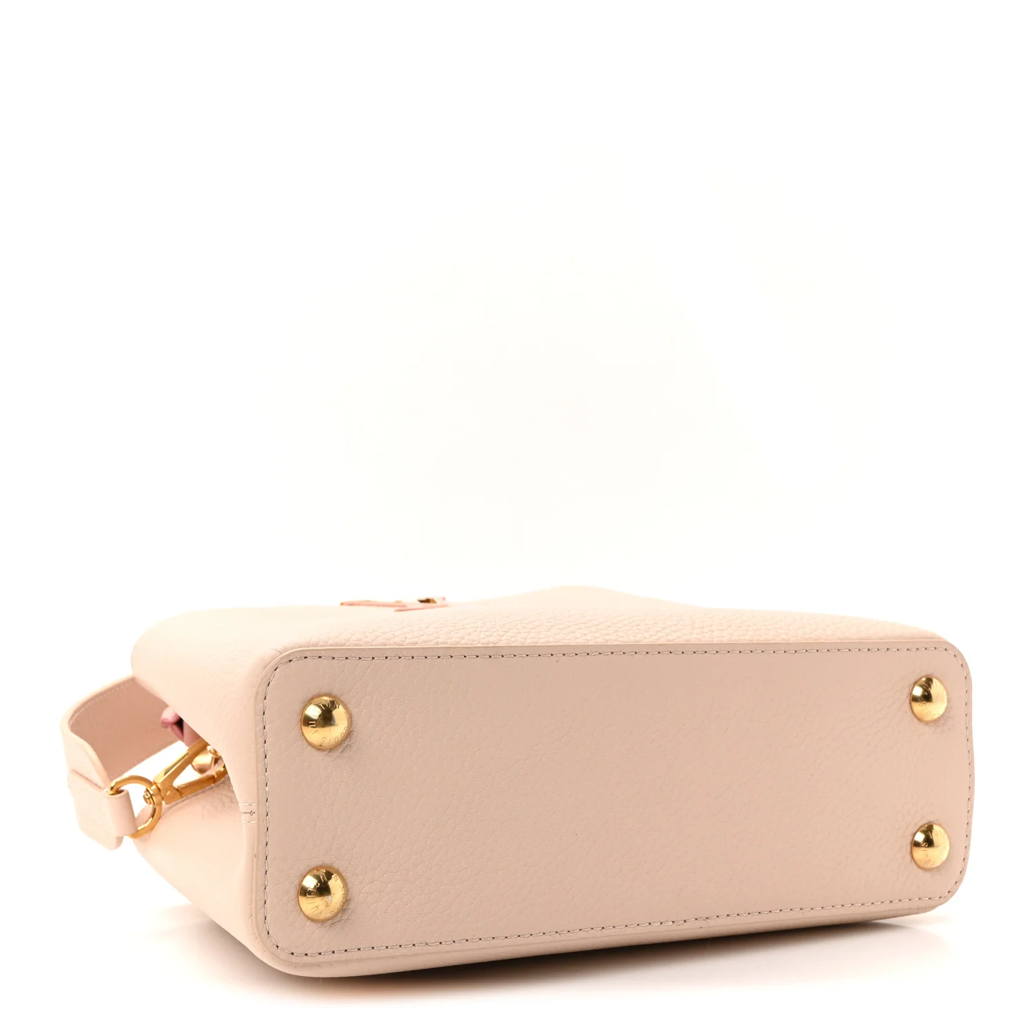 Taurillon Ostrich Capucines BB Powder Pink Beige - Image 4