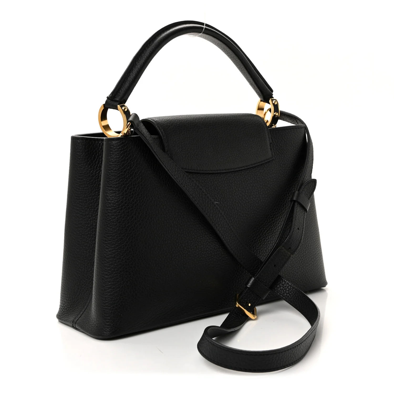 Taurillon Snakeskin Iris Blossom Capucines BB Black - Image 3